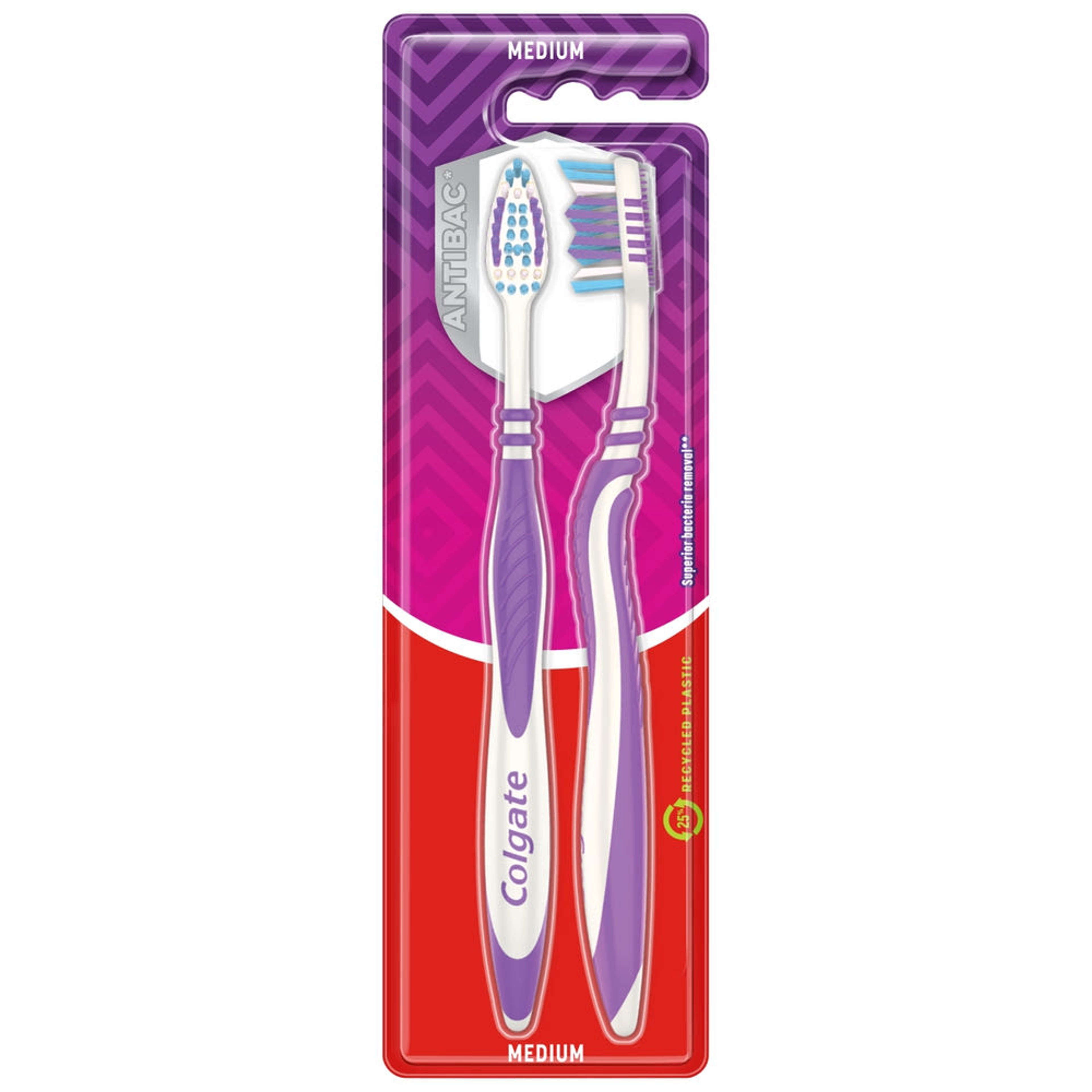 Colgate Zig Zag Plus Duo közepes fogkefe - 2 db