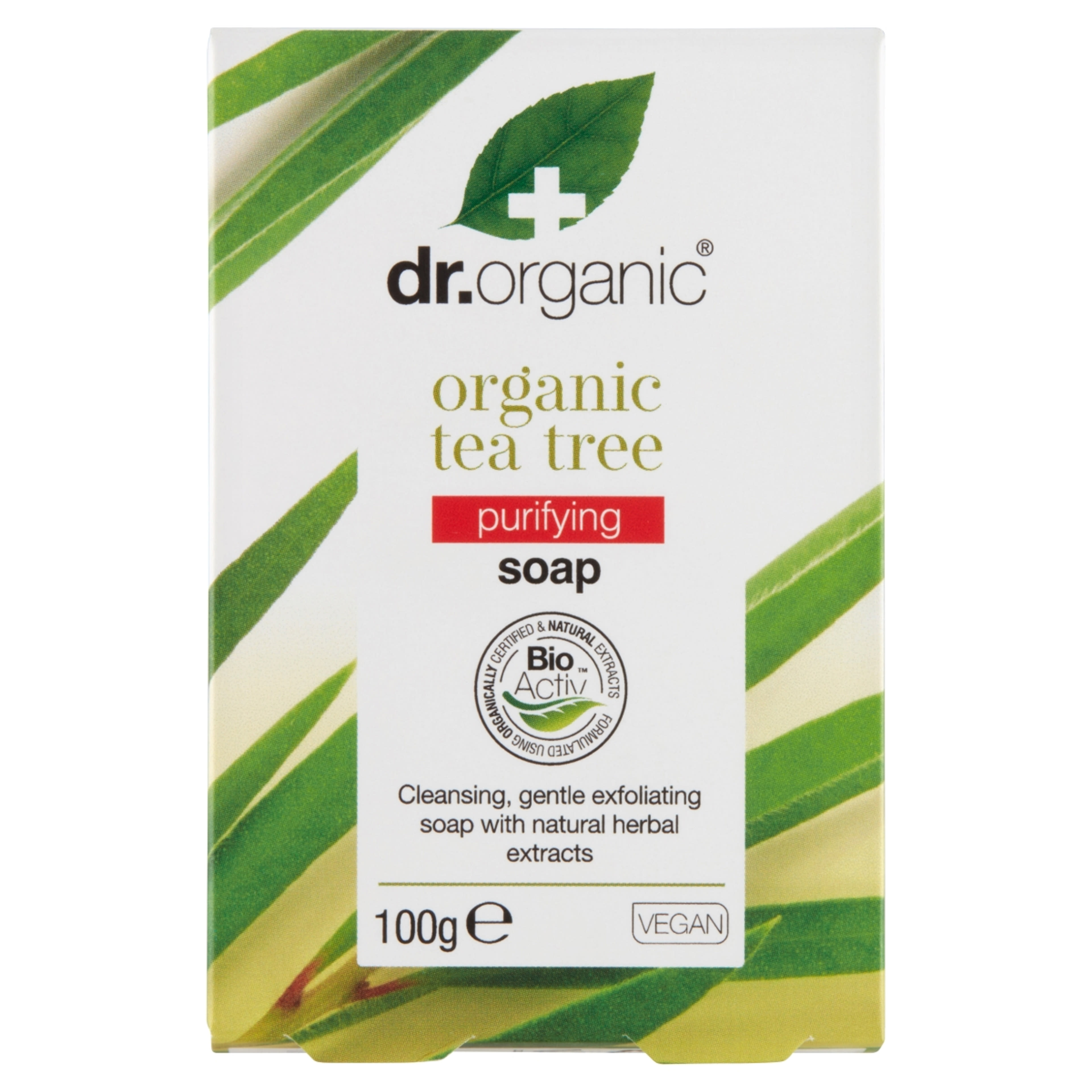 Dr. Organic szappan bio teafaolajjal - 100 g-1