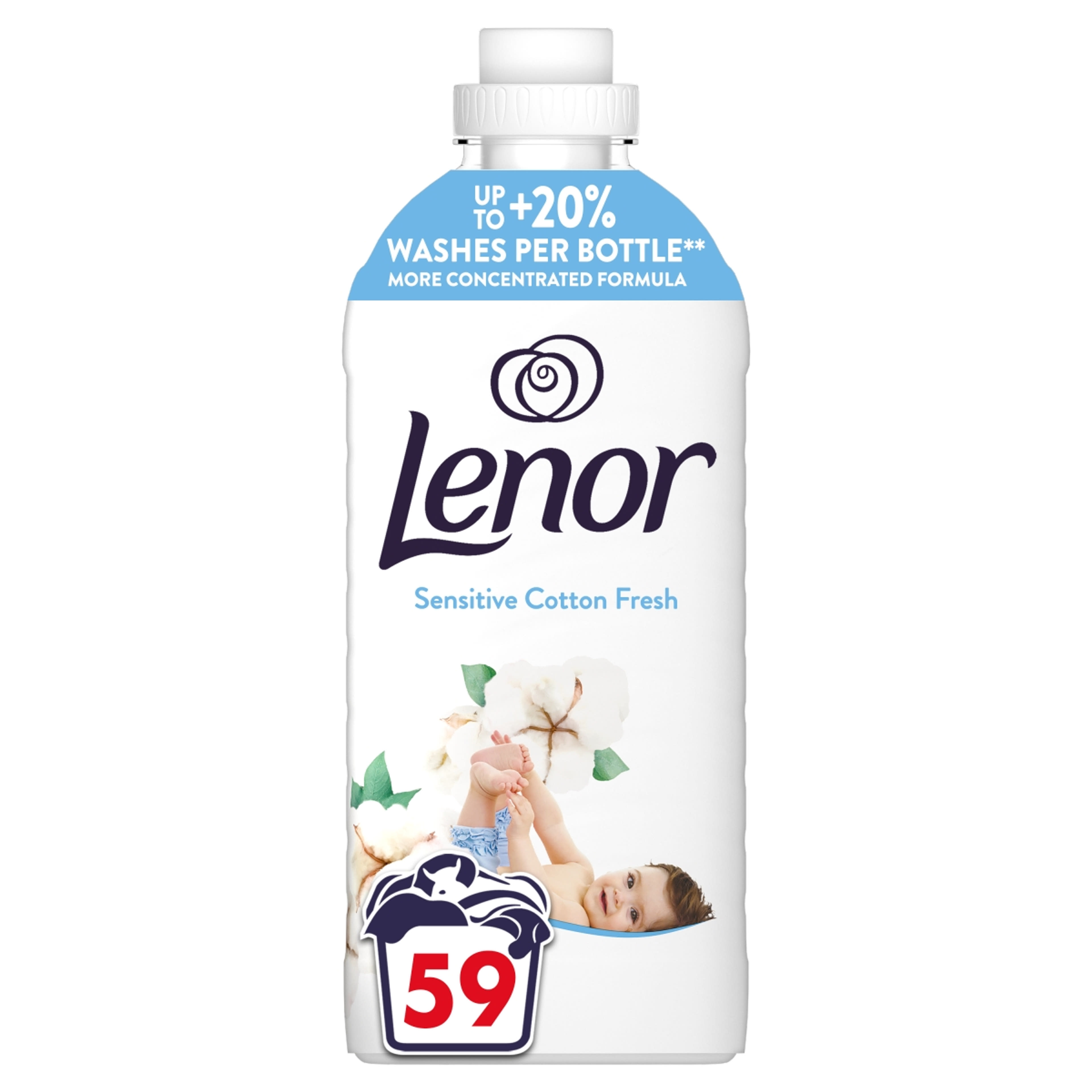 Lenor Sensitive Cotton Fresh öblítő 59 mosáshoz - 1250 ml-9