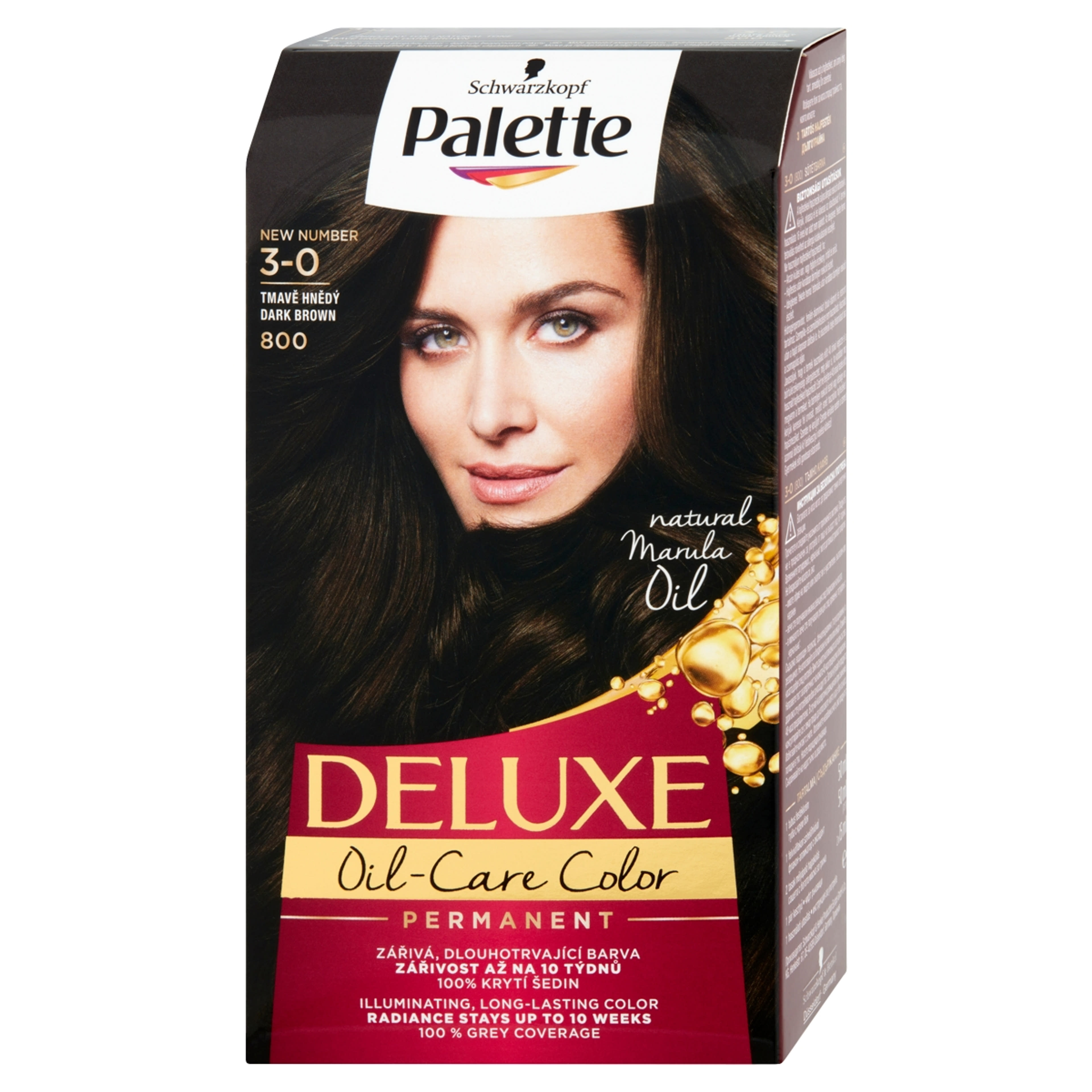 Palette Deluxe 3-0 sötétbarna intenzív krémhajfesték (800) - 1 db-3