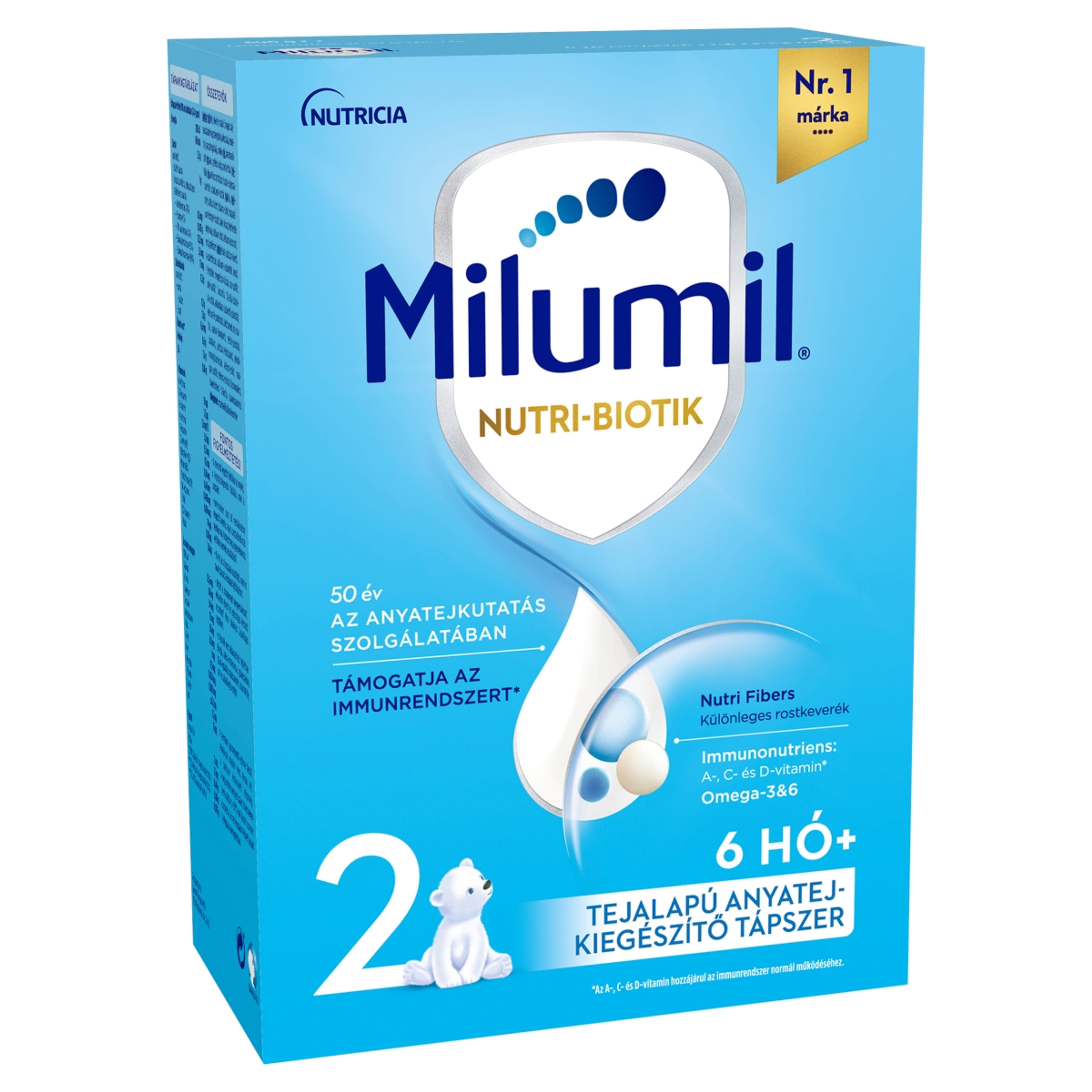 Milumil 2 tejalapú anyatej-kiegészítő tápszer 6 hónapos kortól - 500 g