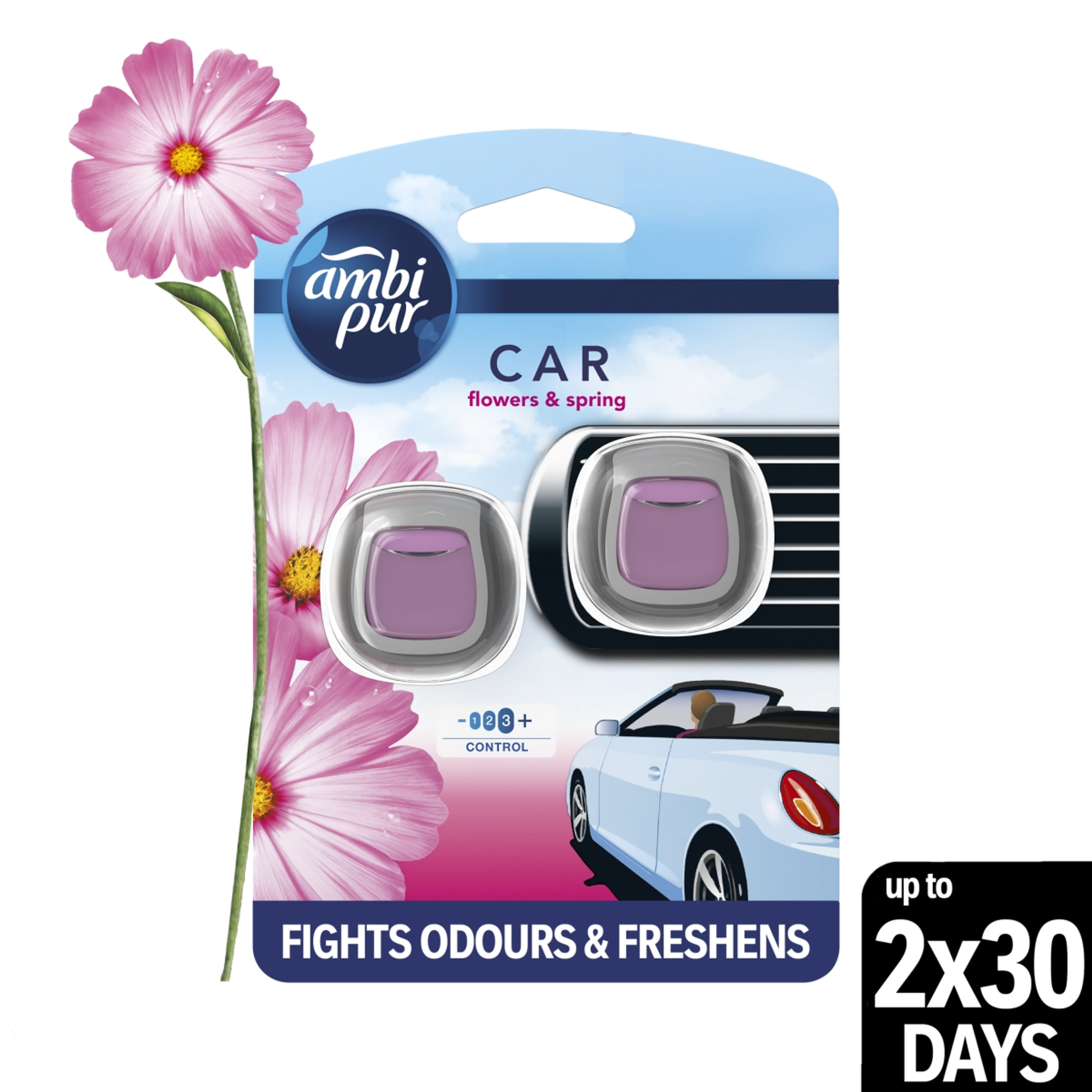 Ambi Pur Car Flowers & Spring Illatosító - (2x2ml)4 ml-2