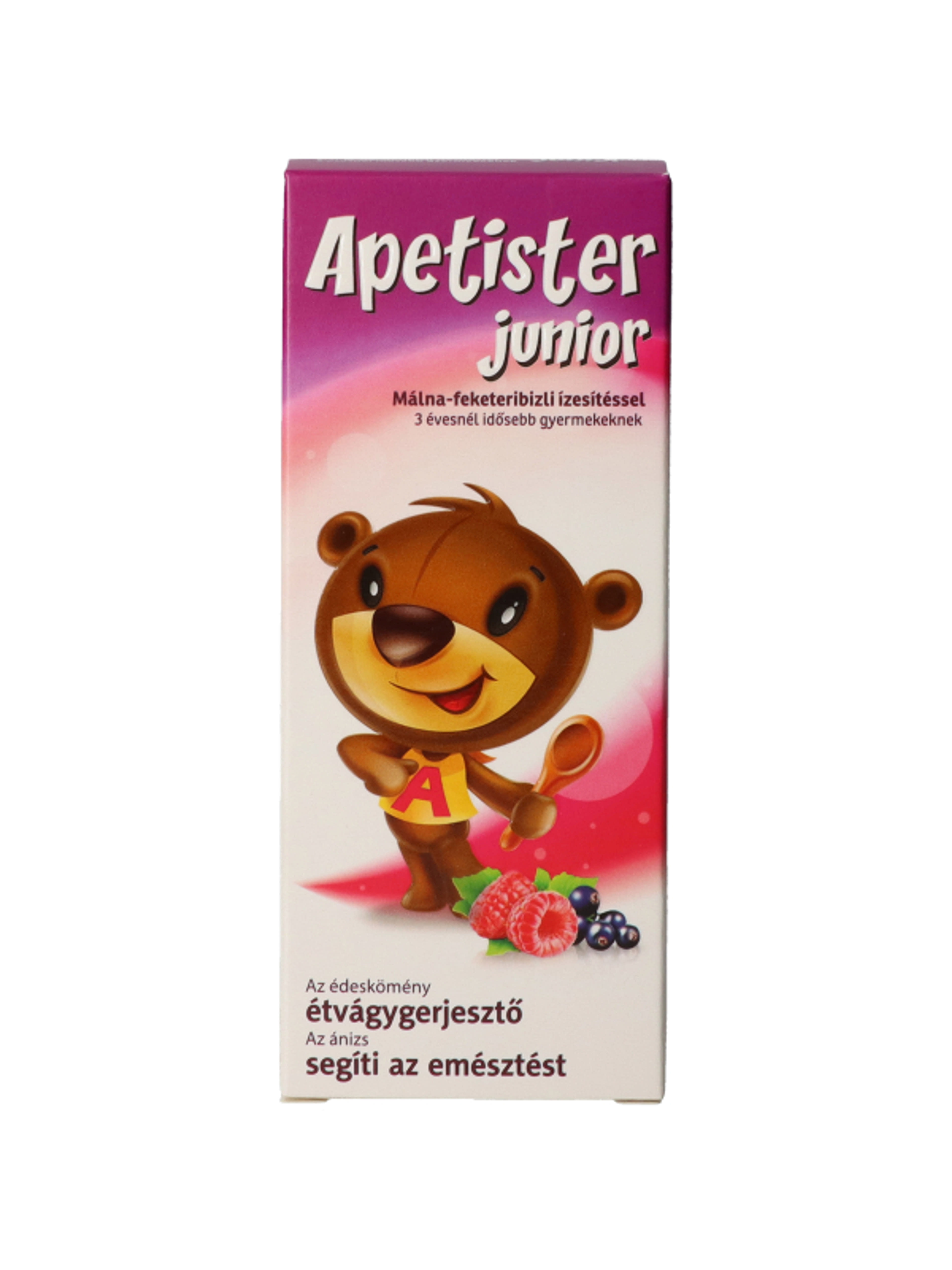 Apetister Junior étrend-kiegészítő málna - 100 ml