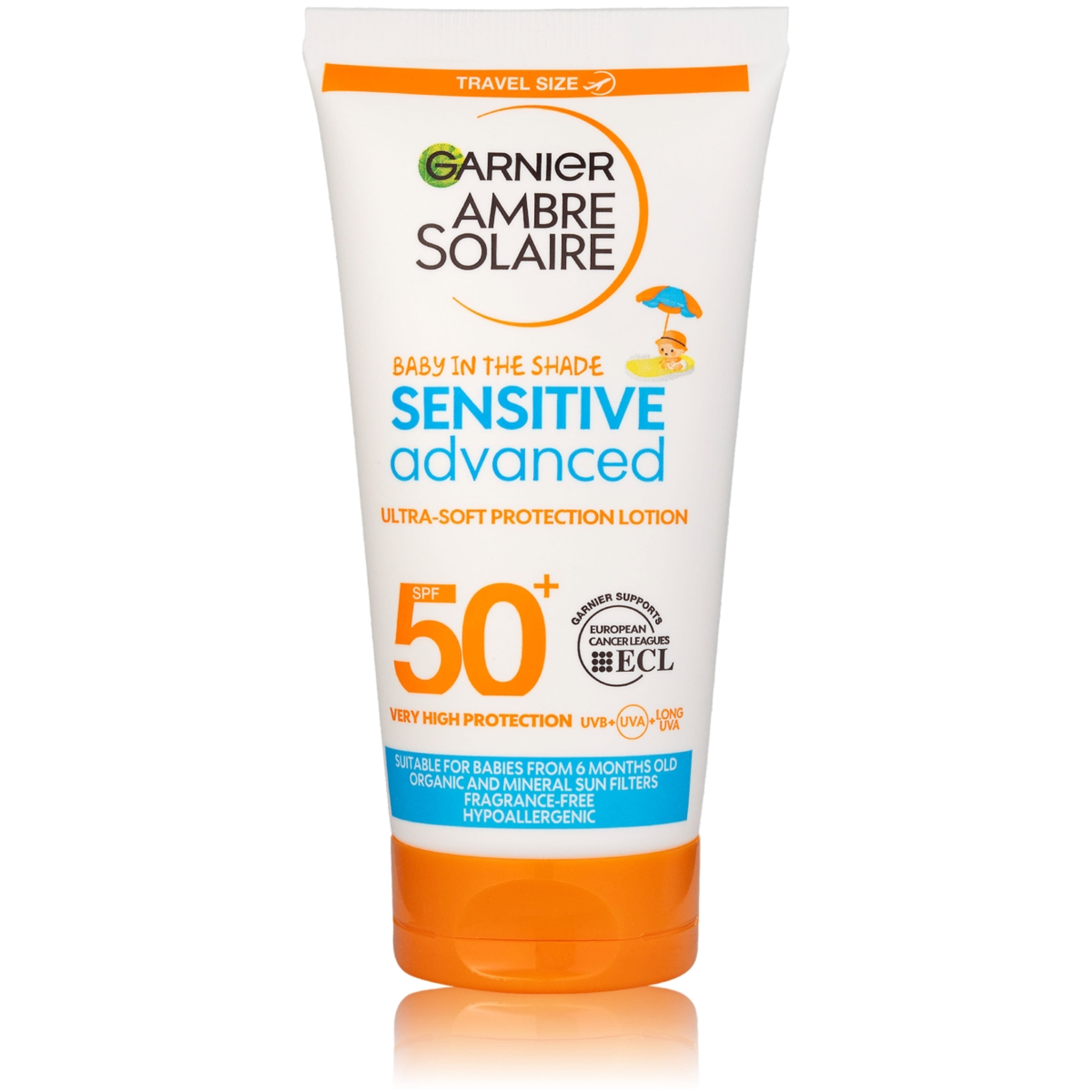 Garnier Ambre Solaire Sensitive Advanced Baby naptej SPF 50+ 50 ml - 1 db