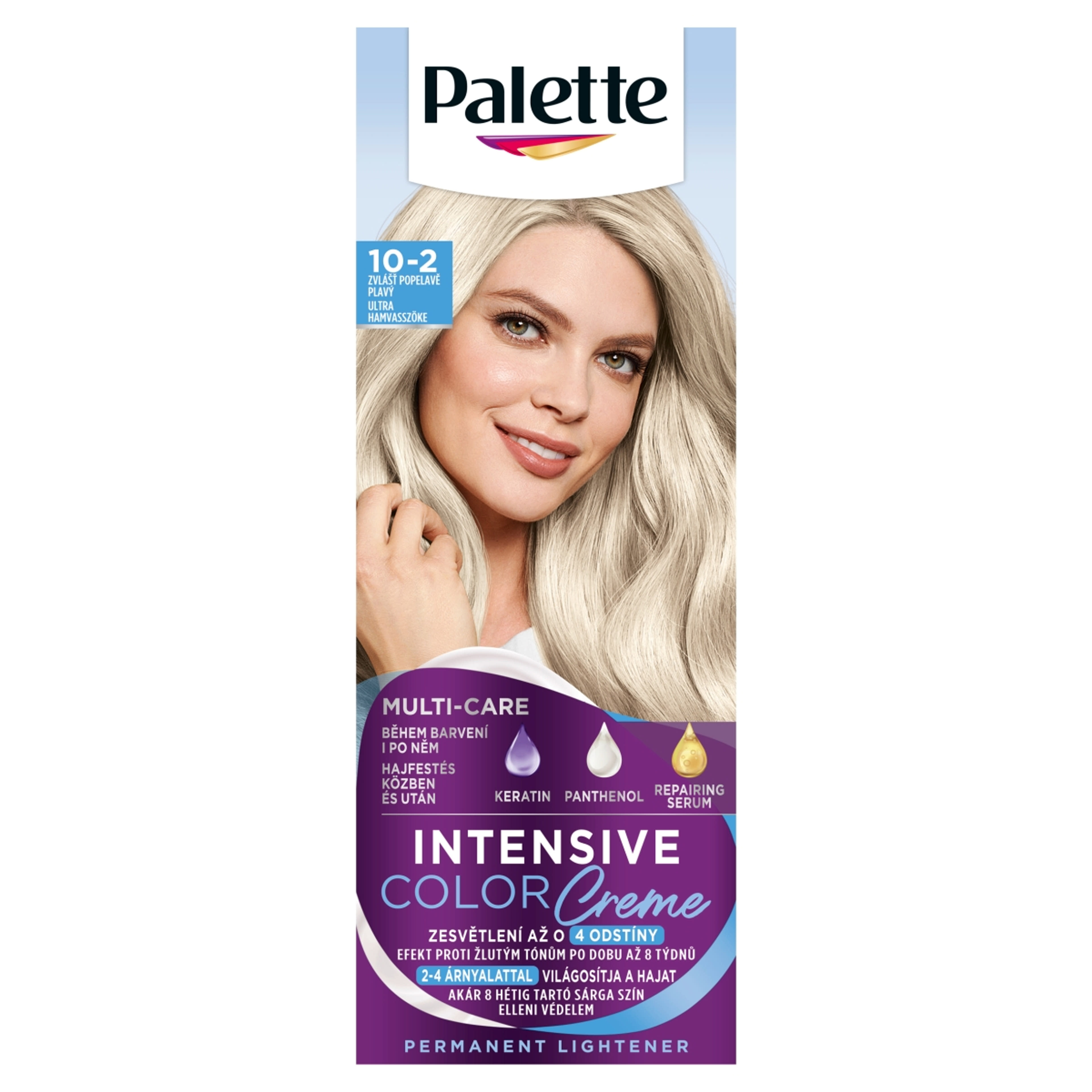 Schwarzkopf Palette Intensive Color Creme hajfesték A10 ultra hamvasszőke - 1 db