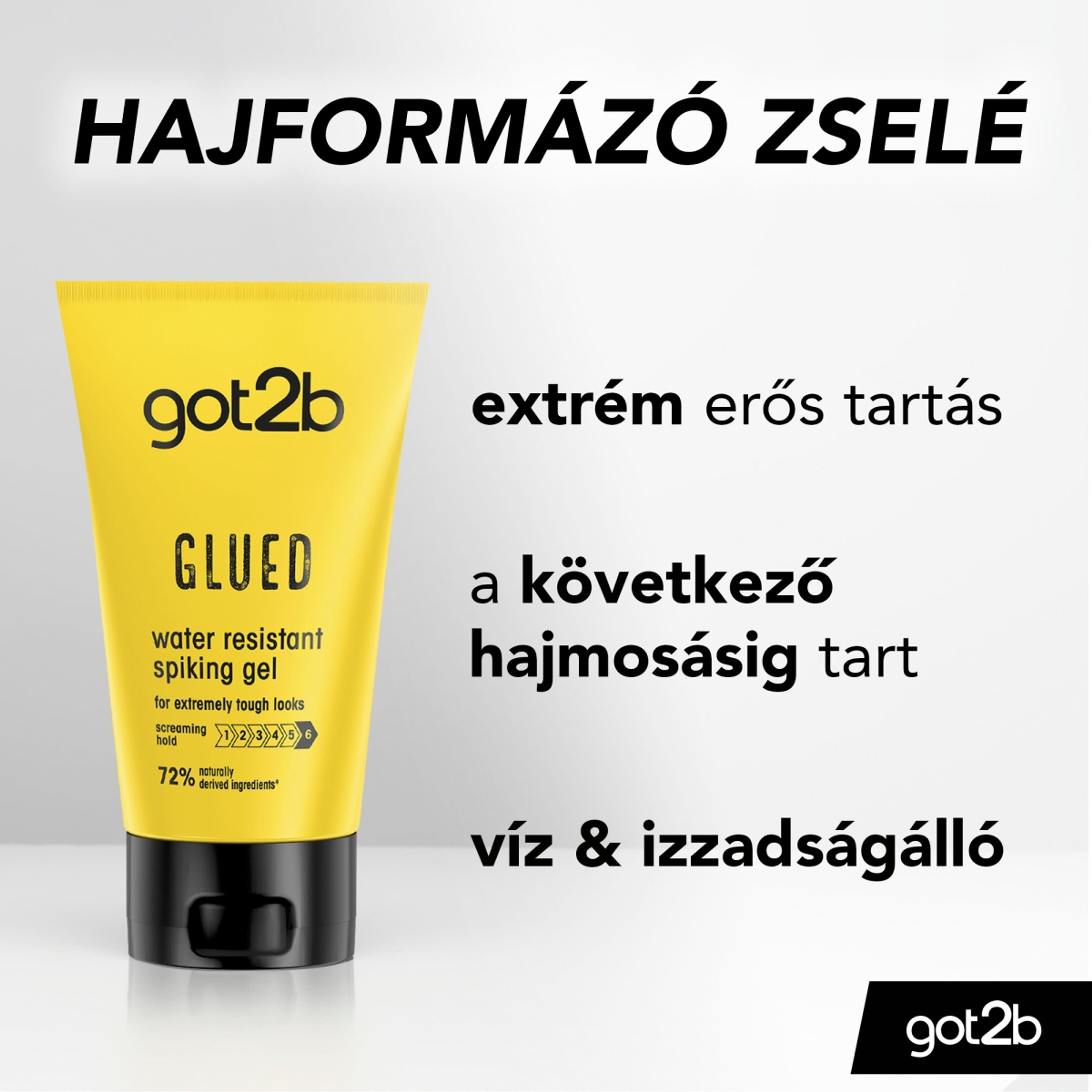 Got2b Giga erős Tüskés Ragasztó hajzselé - 150 ml-2