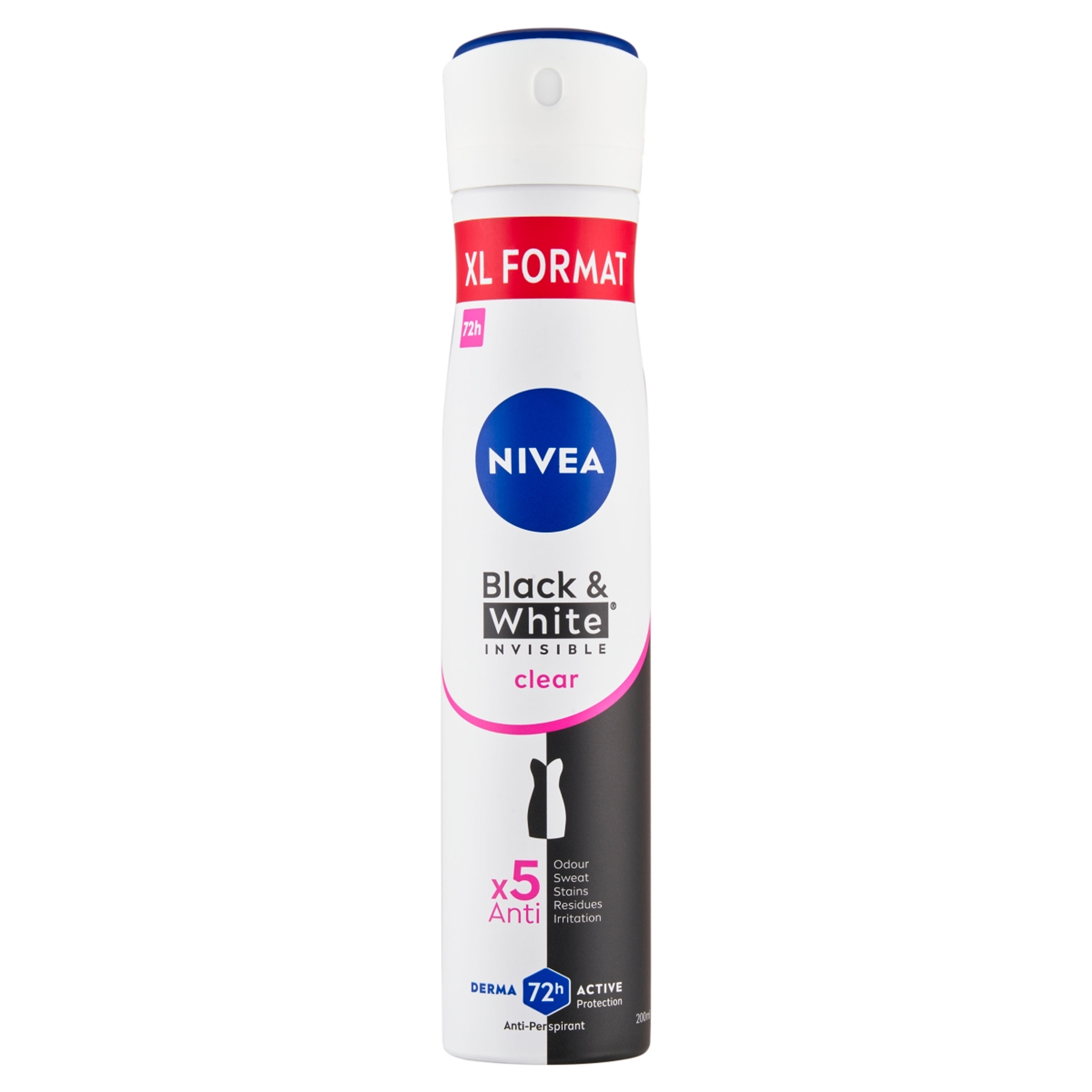 Nivea deo black & white invisible clear - 200 ml-1
