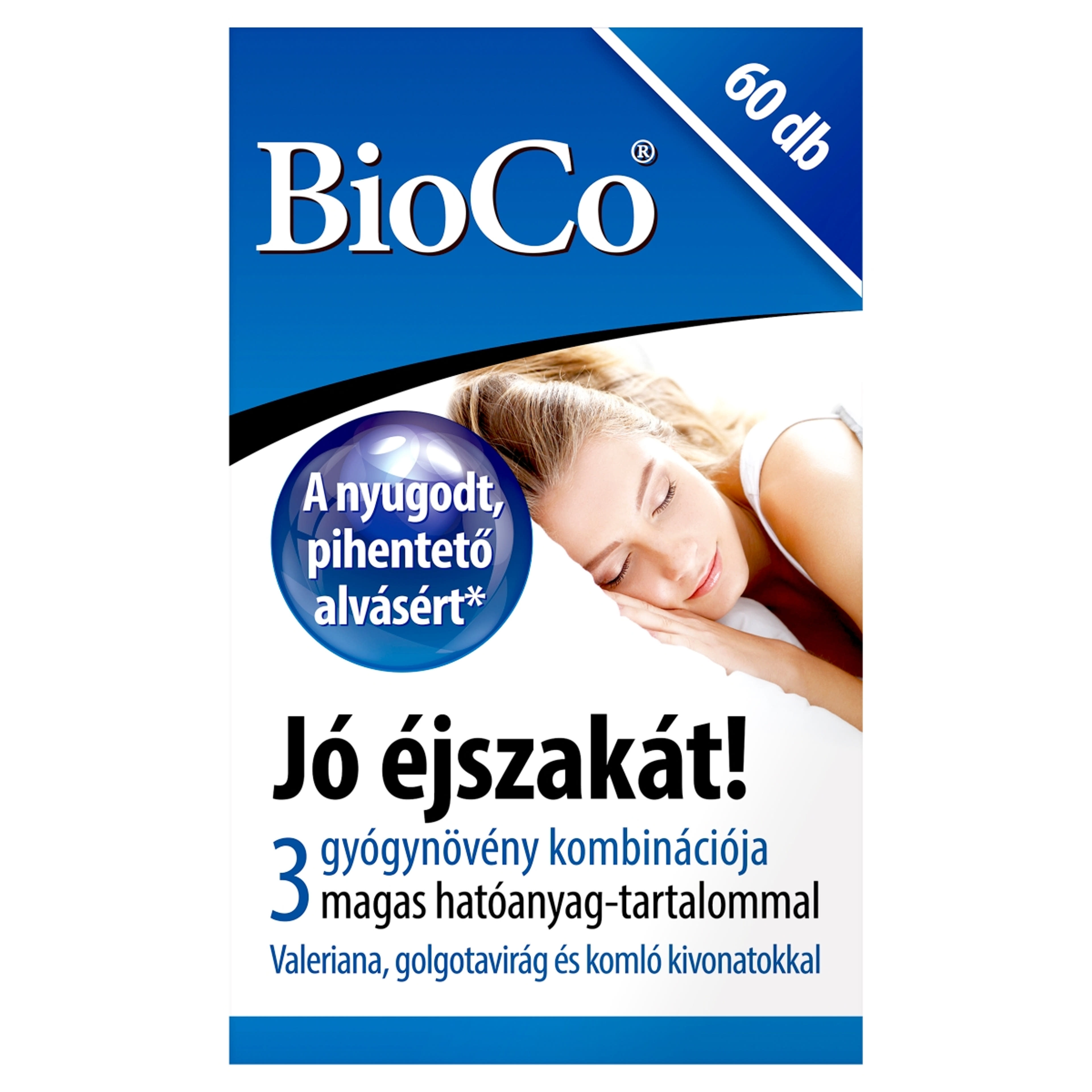 Bioco Jó Éjszakát étrendkiegészítő tabletta - 60 db