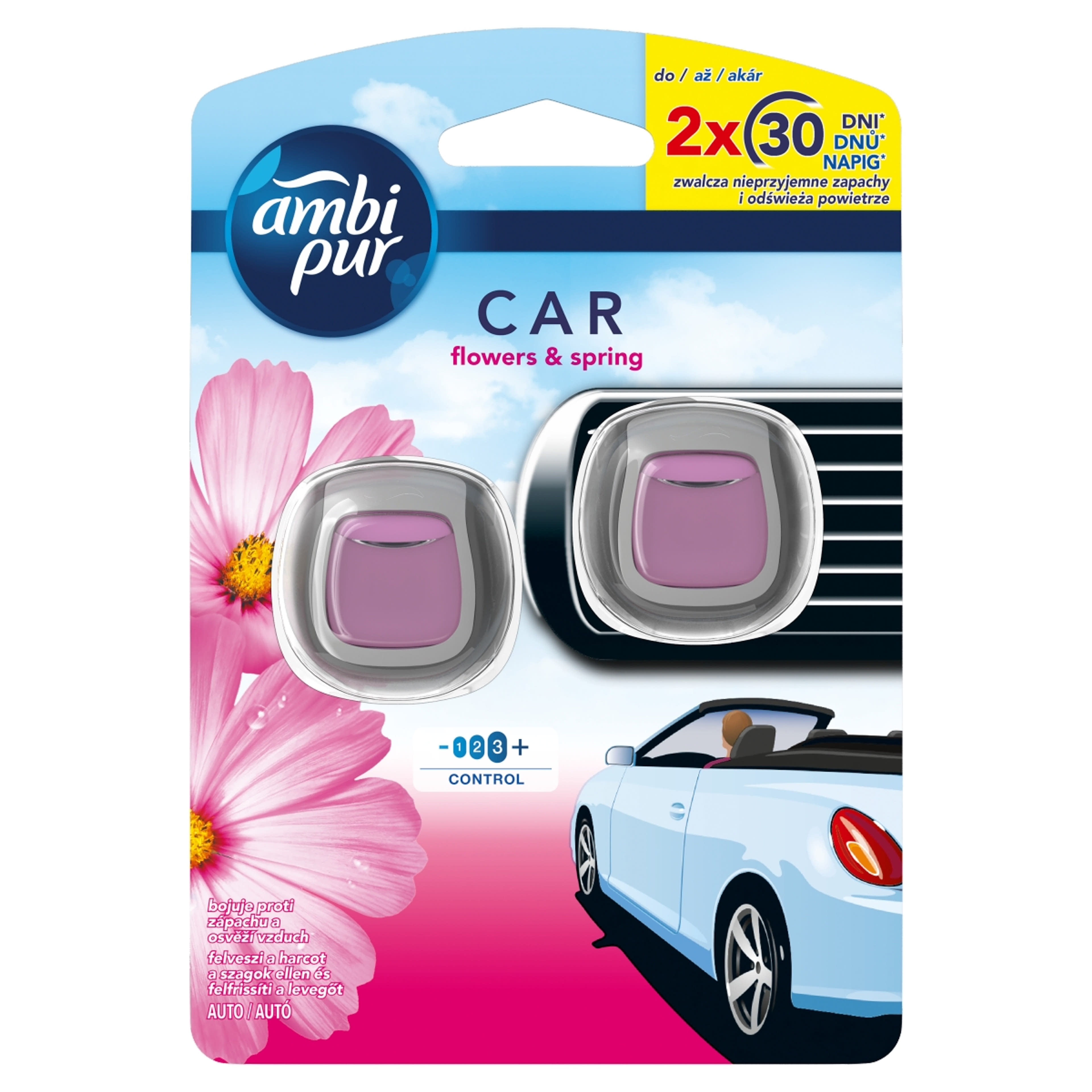Ambi Pur Car Flowers & Spring Illatosító - (2x2ml)4 ml-1