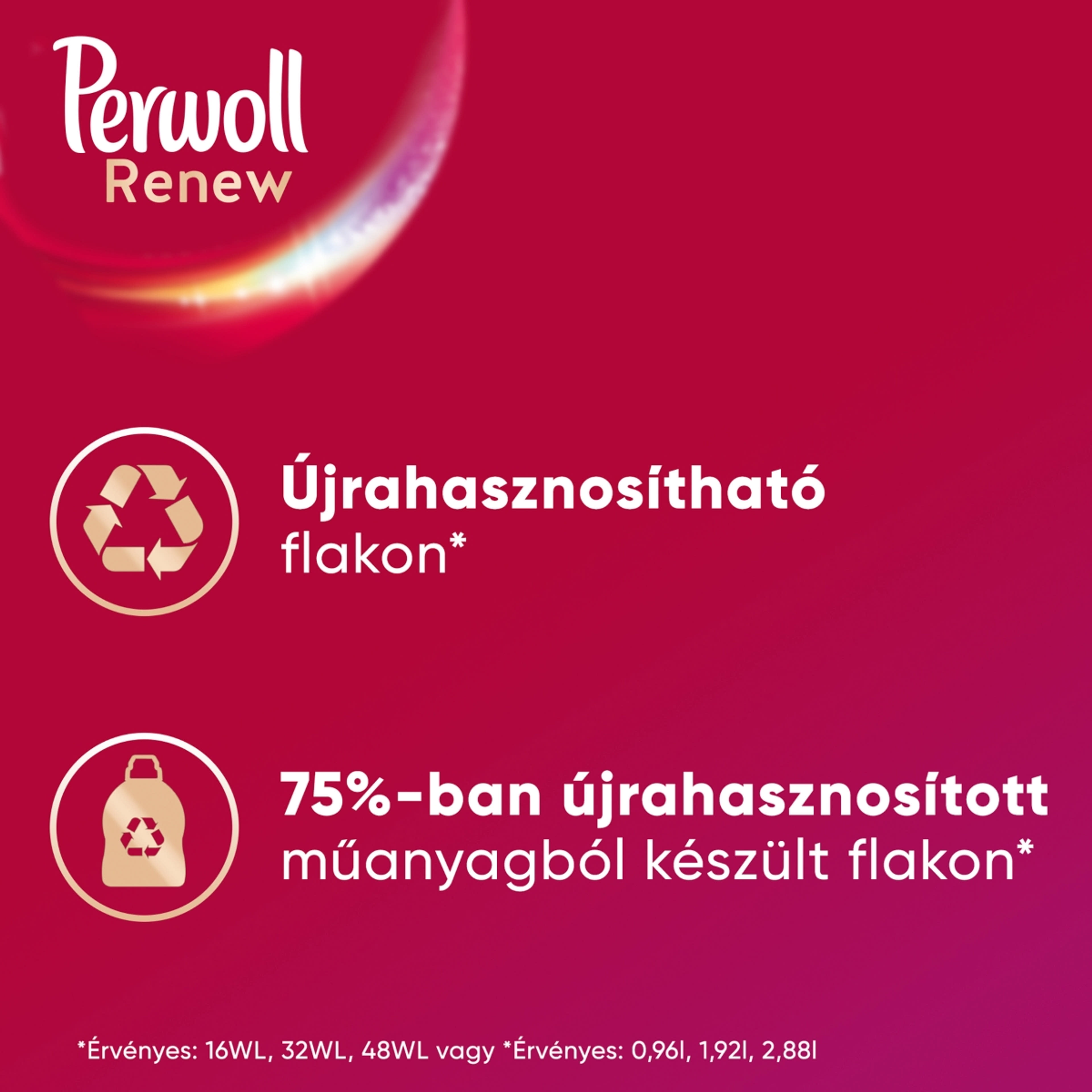 Perwoll Renew&Repair Color kímélő mosószer, 48 mosás - 2880 ml-4