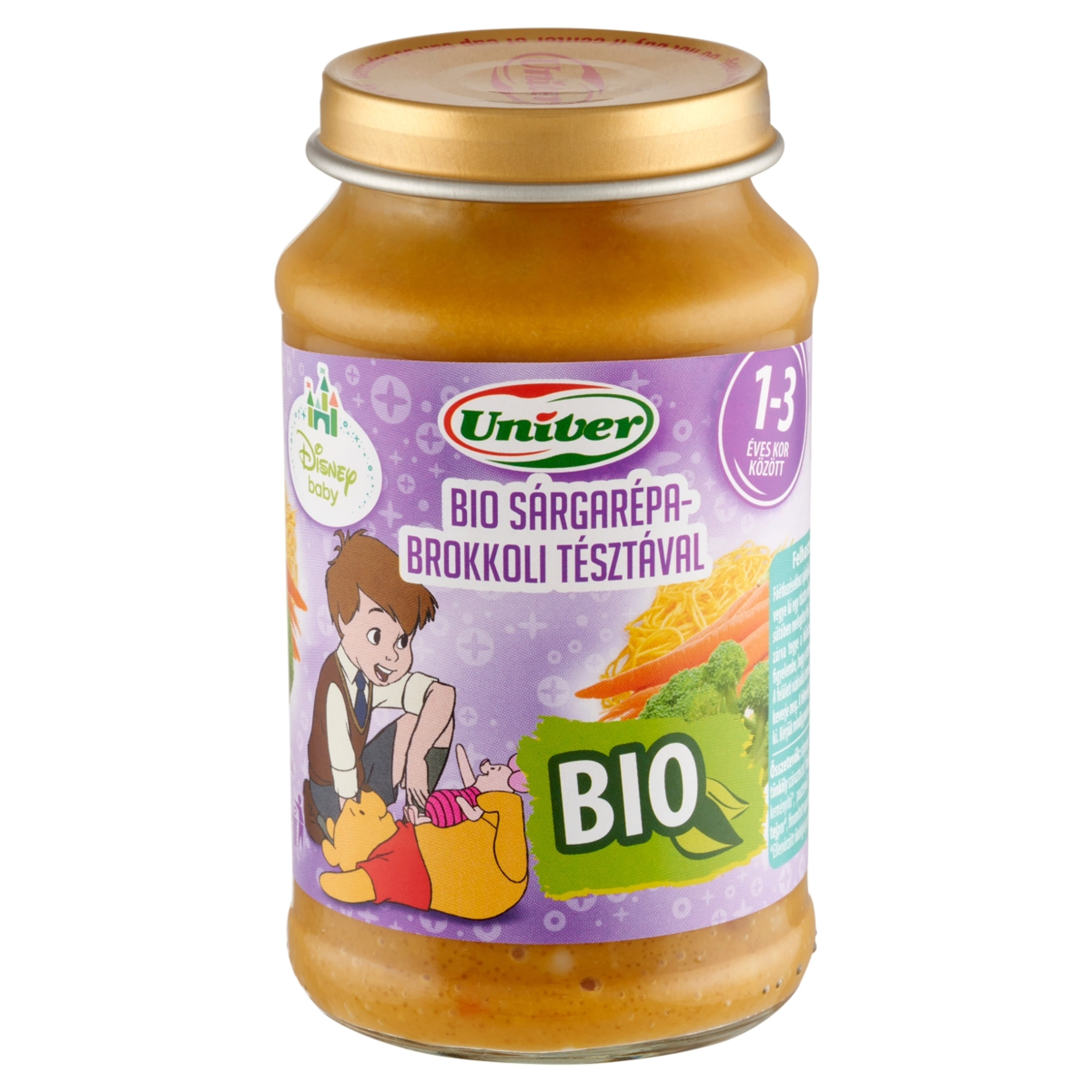 Bébiétel Bio sárgarépa-brokkoli tésztával 12 hónaposkortól - 220g-3
