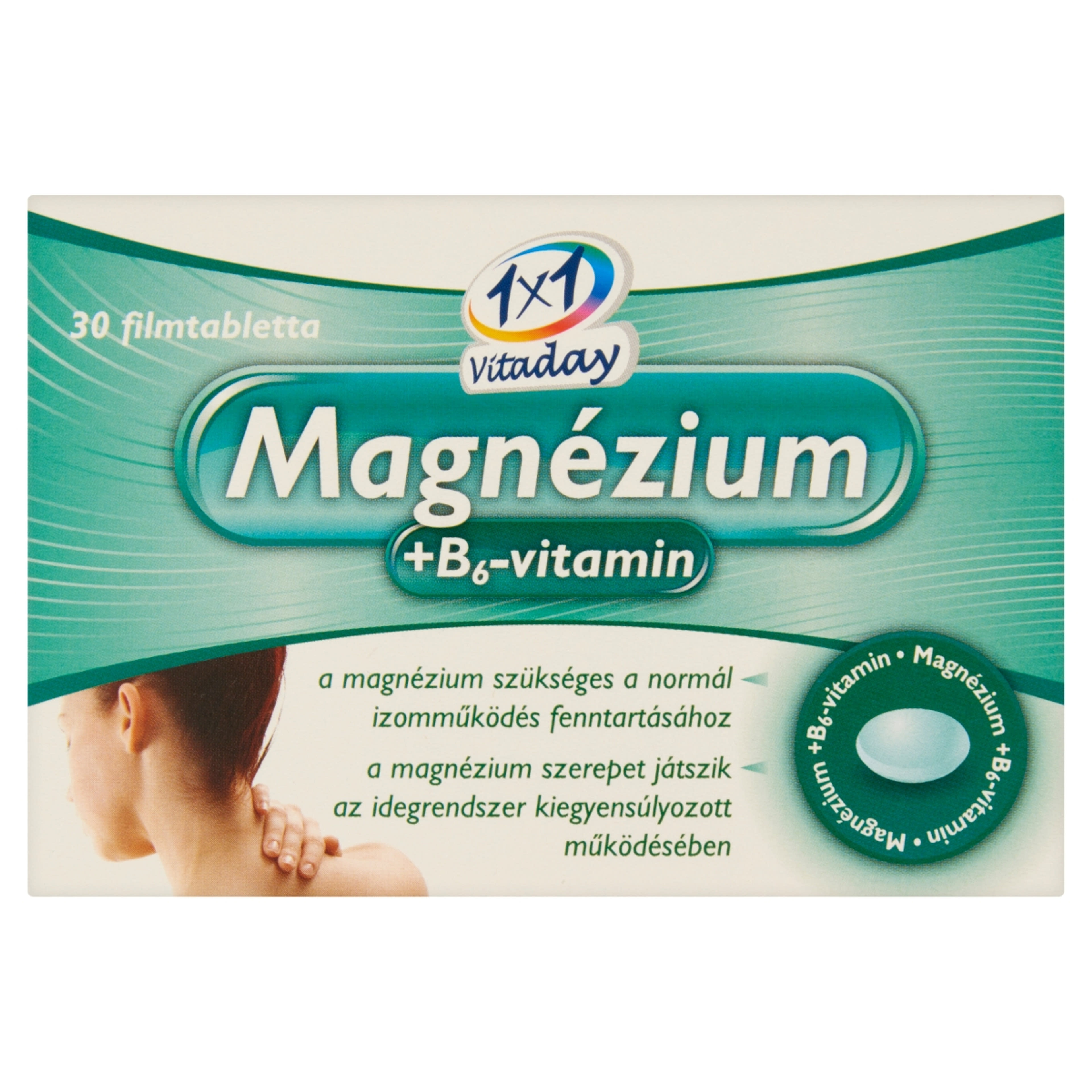 1x1 Vitaday Magnezium +B6 Filmtabletta - 30 db