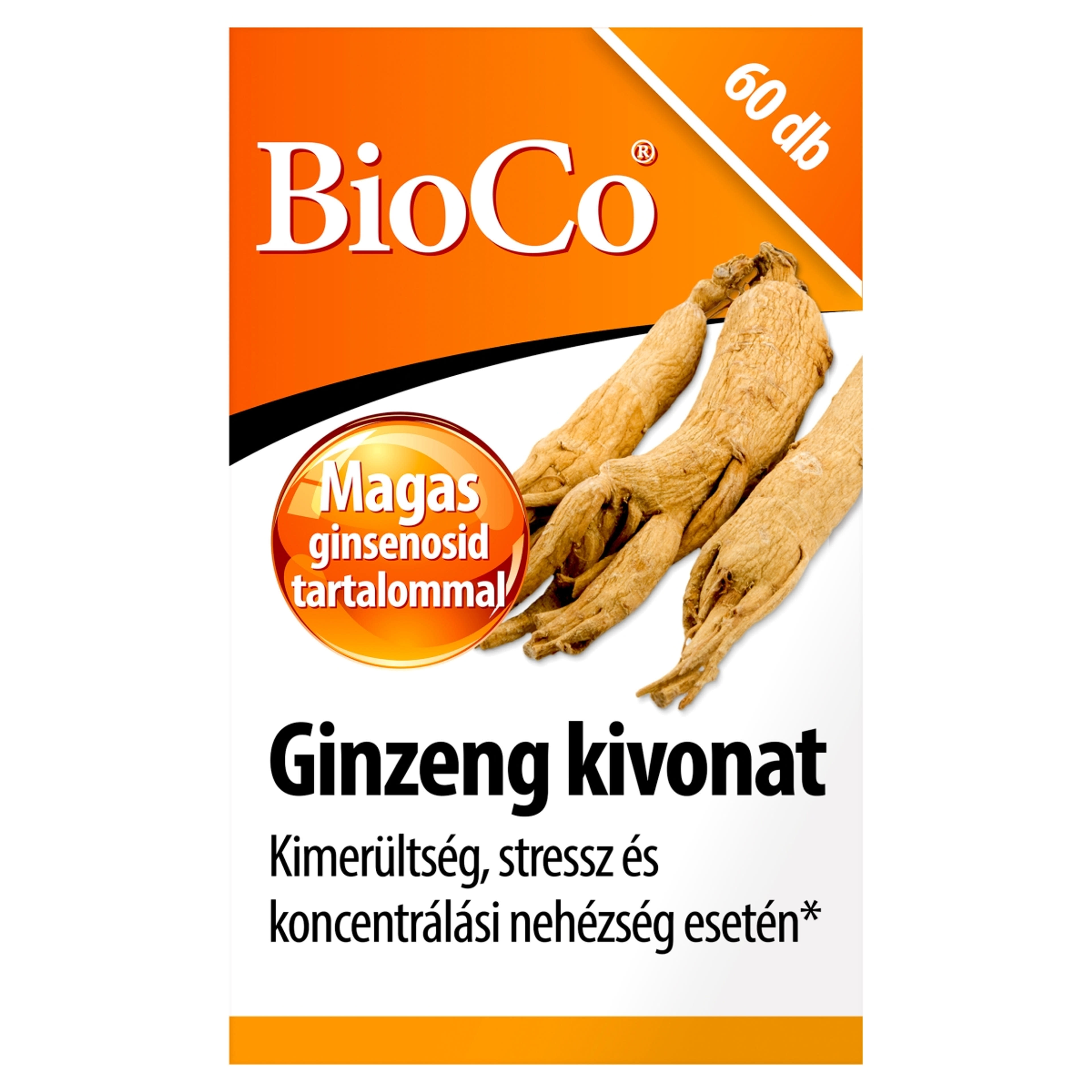Bioco Ginzeng kivonat étrendkiegészítő tabletta - 60 db
