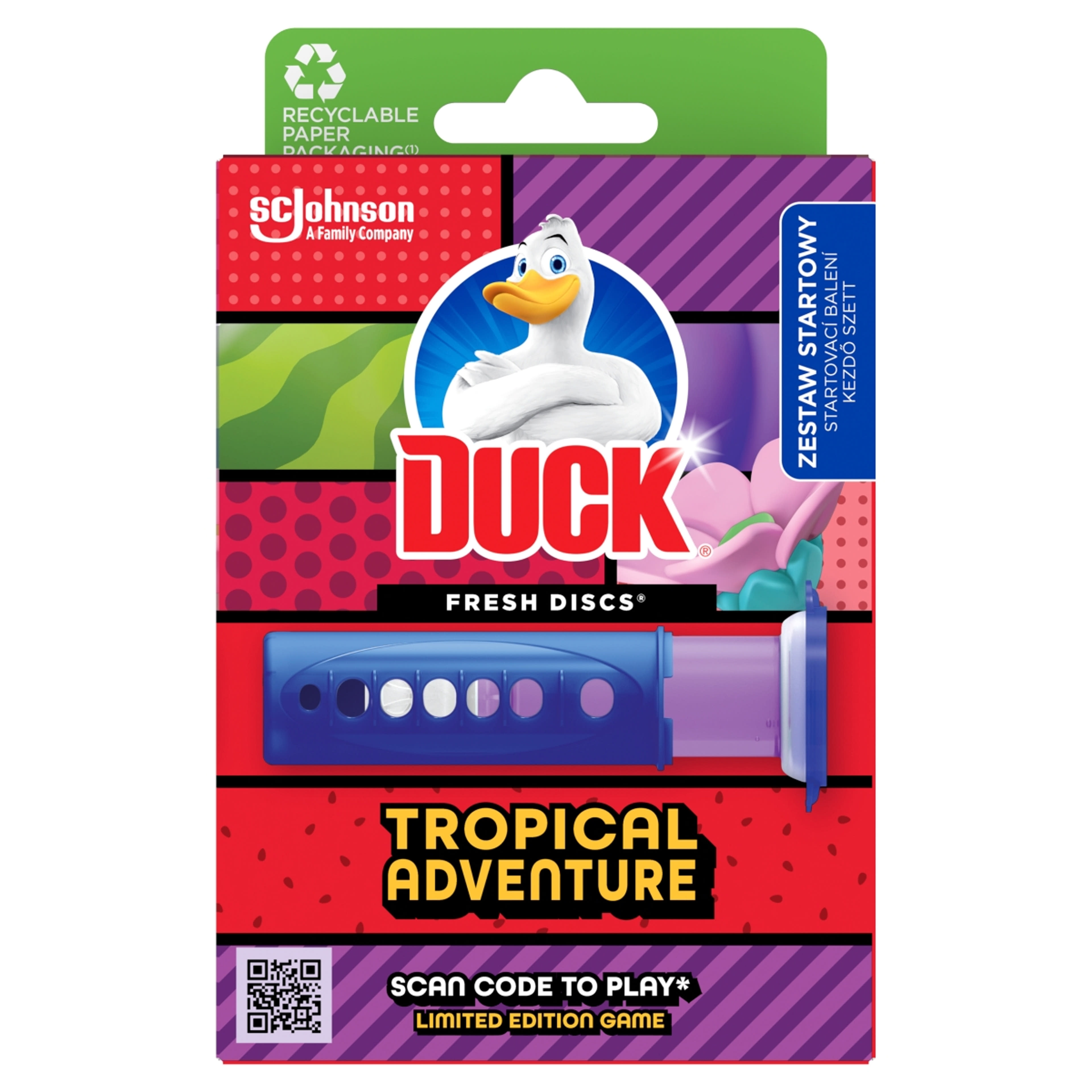 Duck Fresh Tropical Advent WC-öblítő korong - 36 ml-1