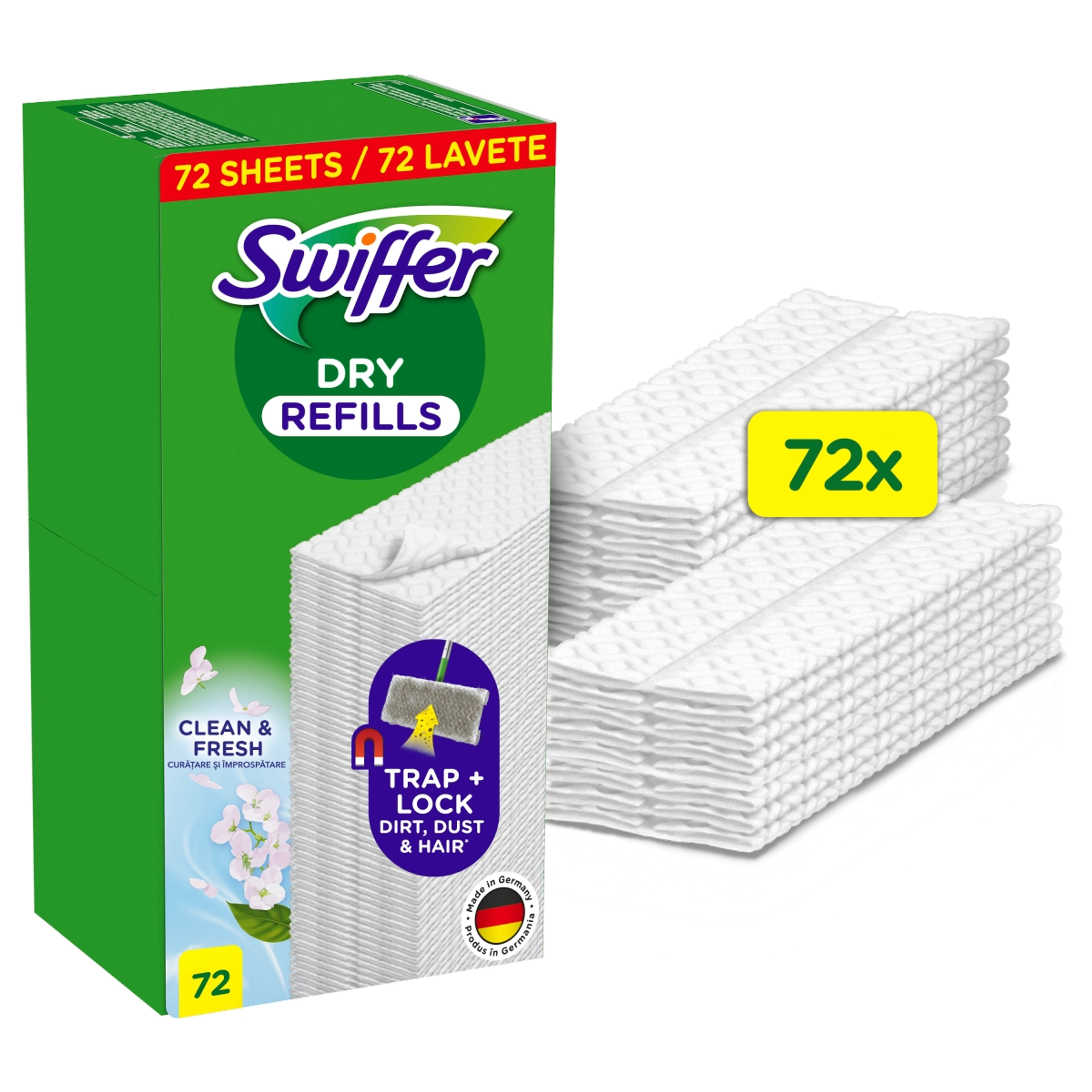 Swiffer Sweeper száraz padlótörlő utántöltő - 72 db-3