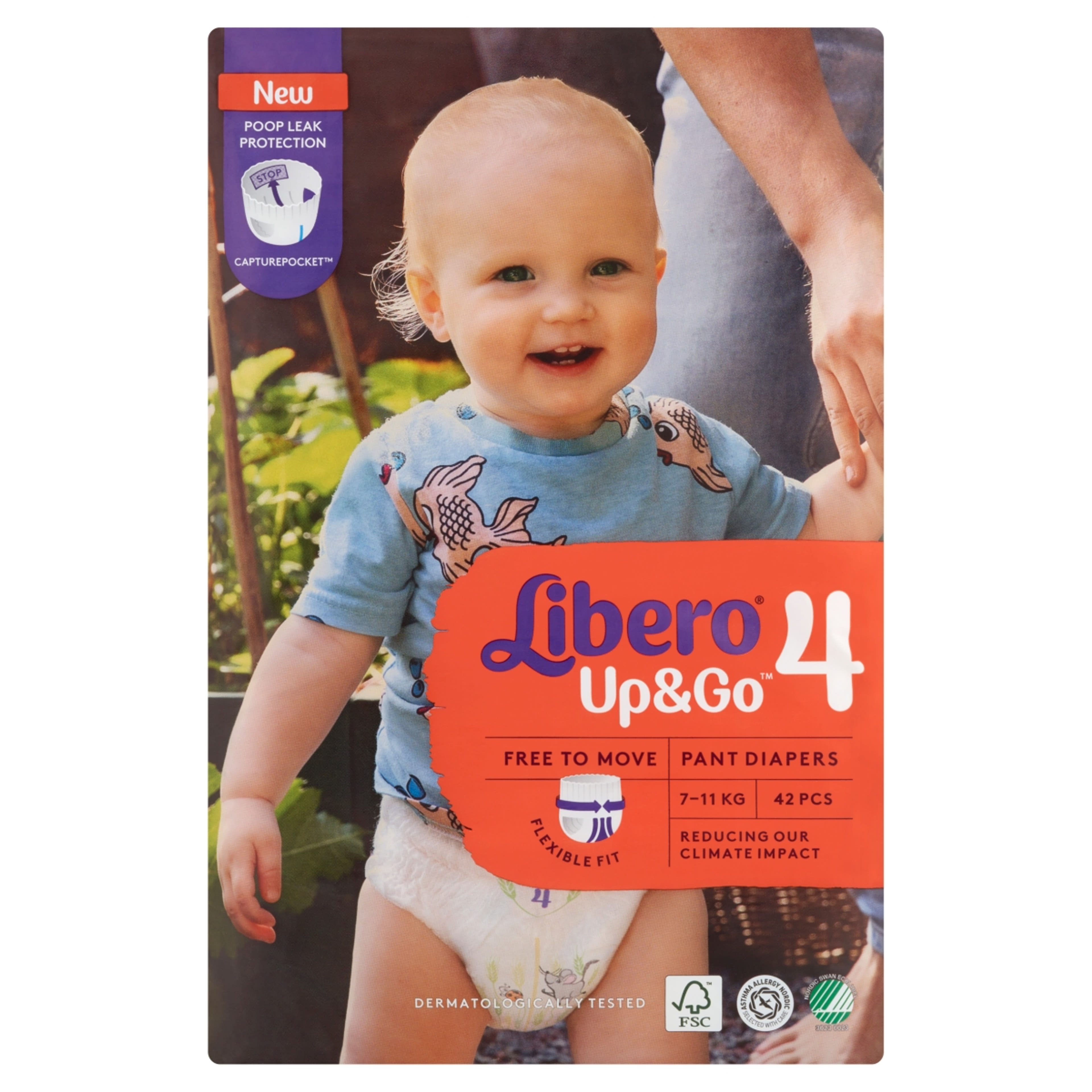 Libero Up&Go bugyipelenka, 4,-es 7-11 kg - 42 db