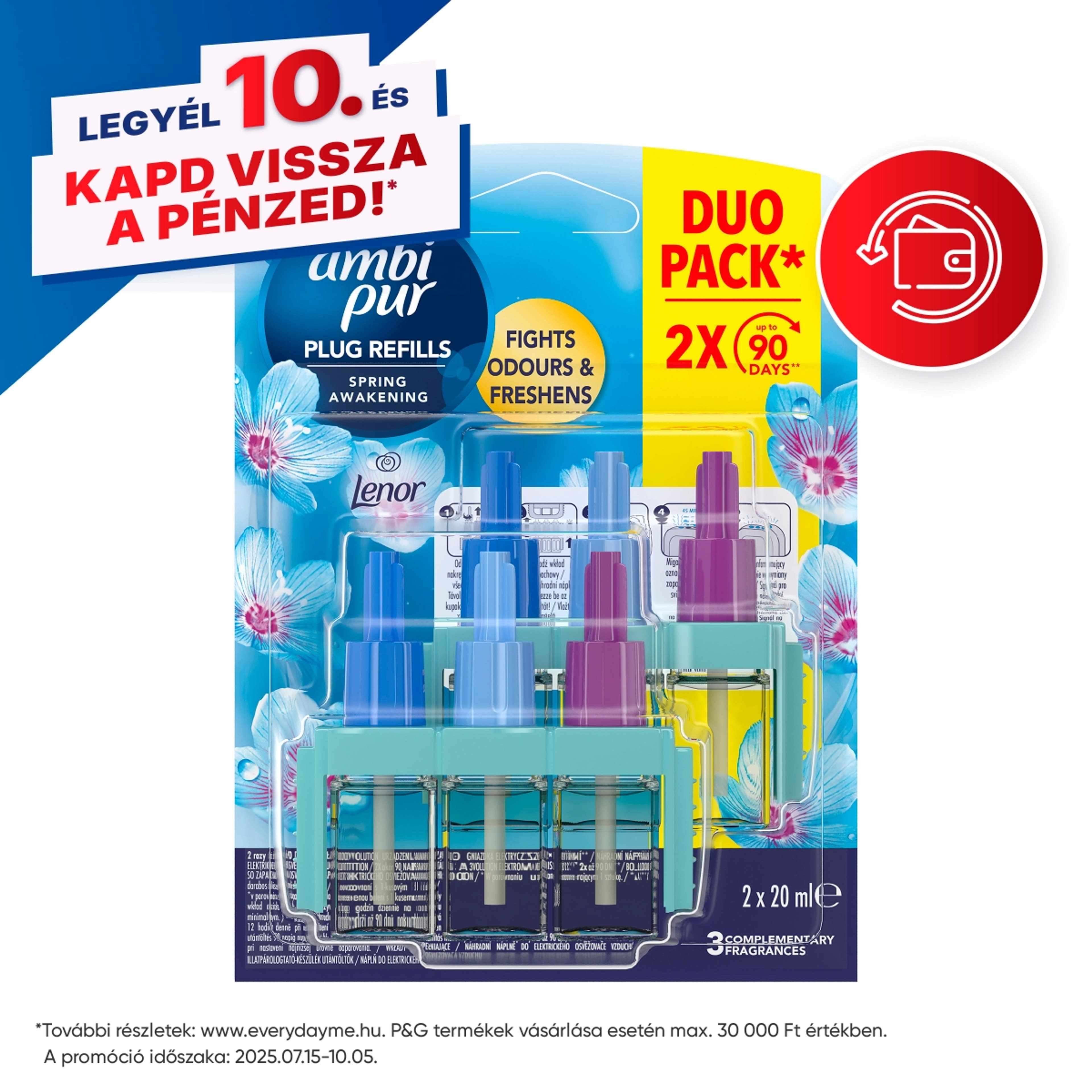 Ambi Pur 3vol Duo spring elektromos légfrissítő utántöltő (2x20) - 40 ml