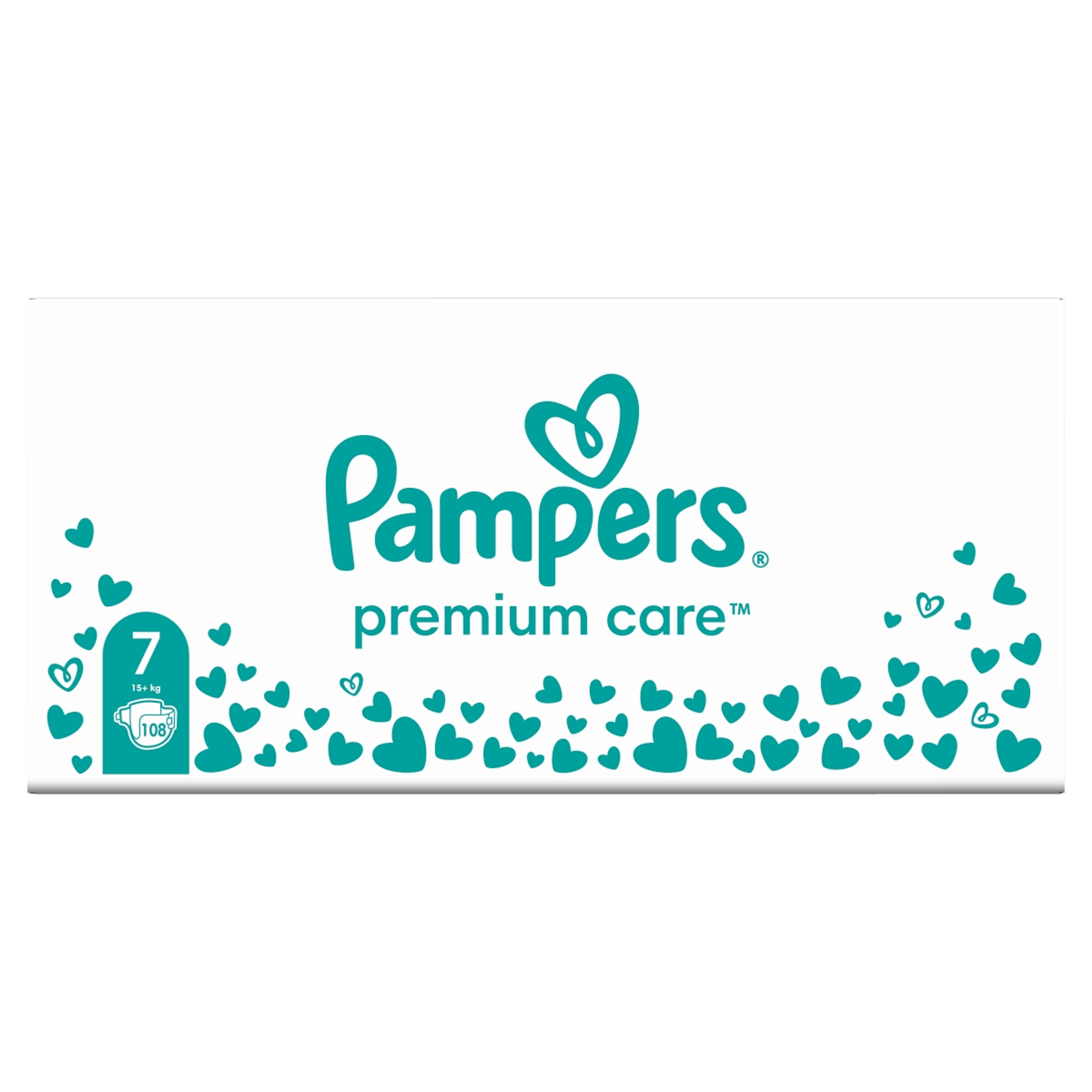 Pampers Premium Care pelenka, 7 méret,  15kg+ - 108 db