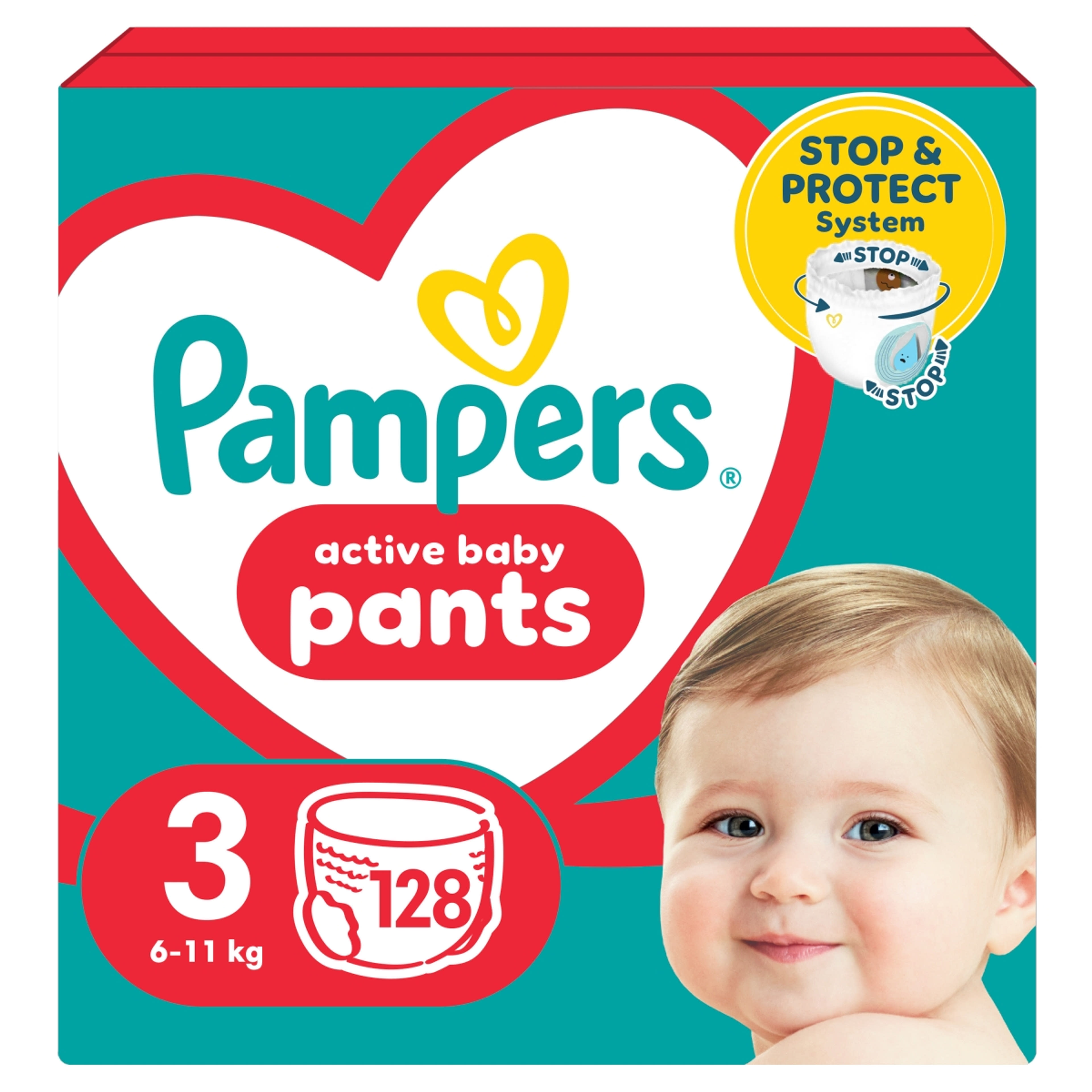 Pampers Pants bugyipelenka mega pack+ 3-as 6-11 kg - 128 db-10
