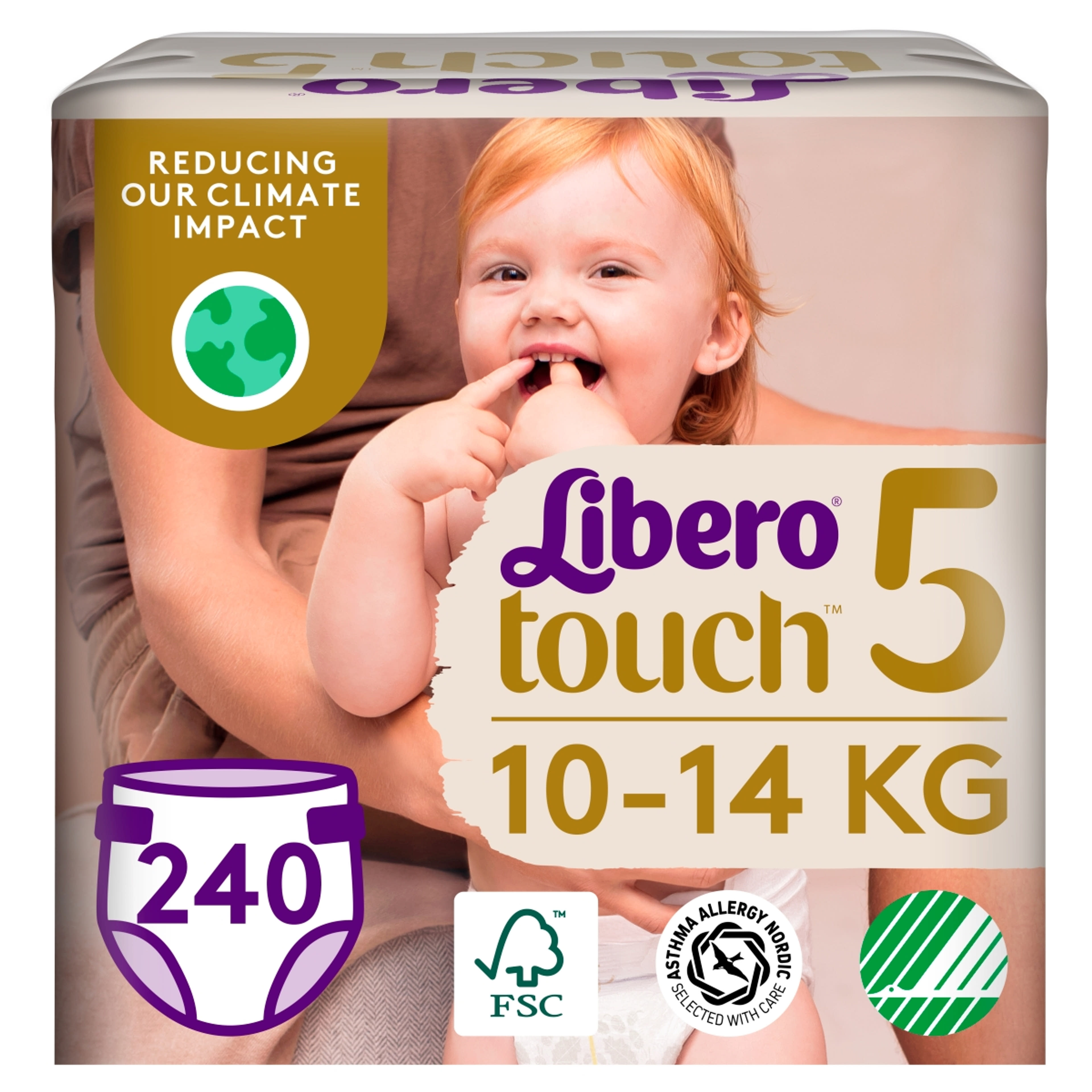 Libero Touch nadrágpelenka 5-ös 10-14 kg - 240 db
