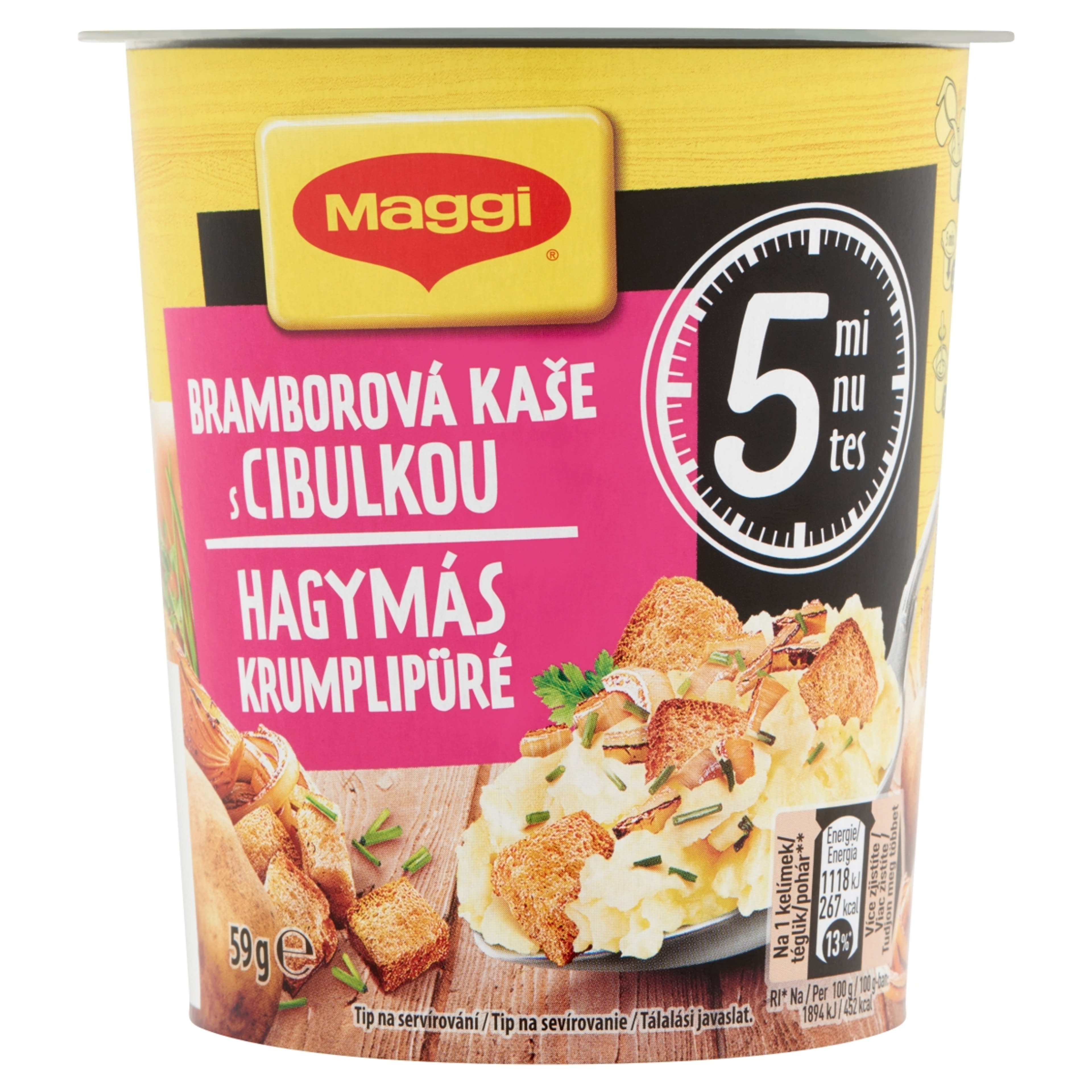 Maggi párperces hagymás krumplipüré - 59 g