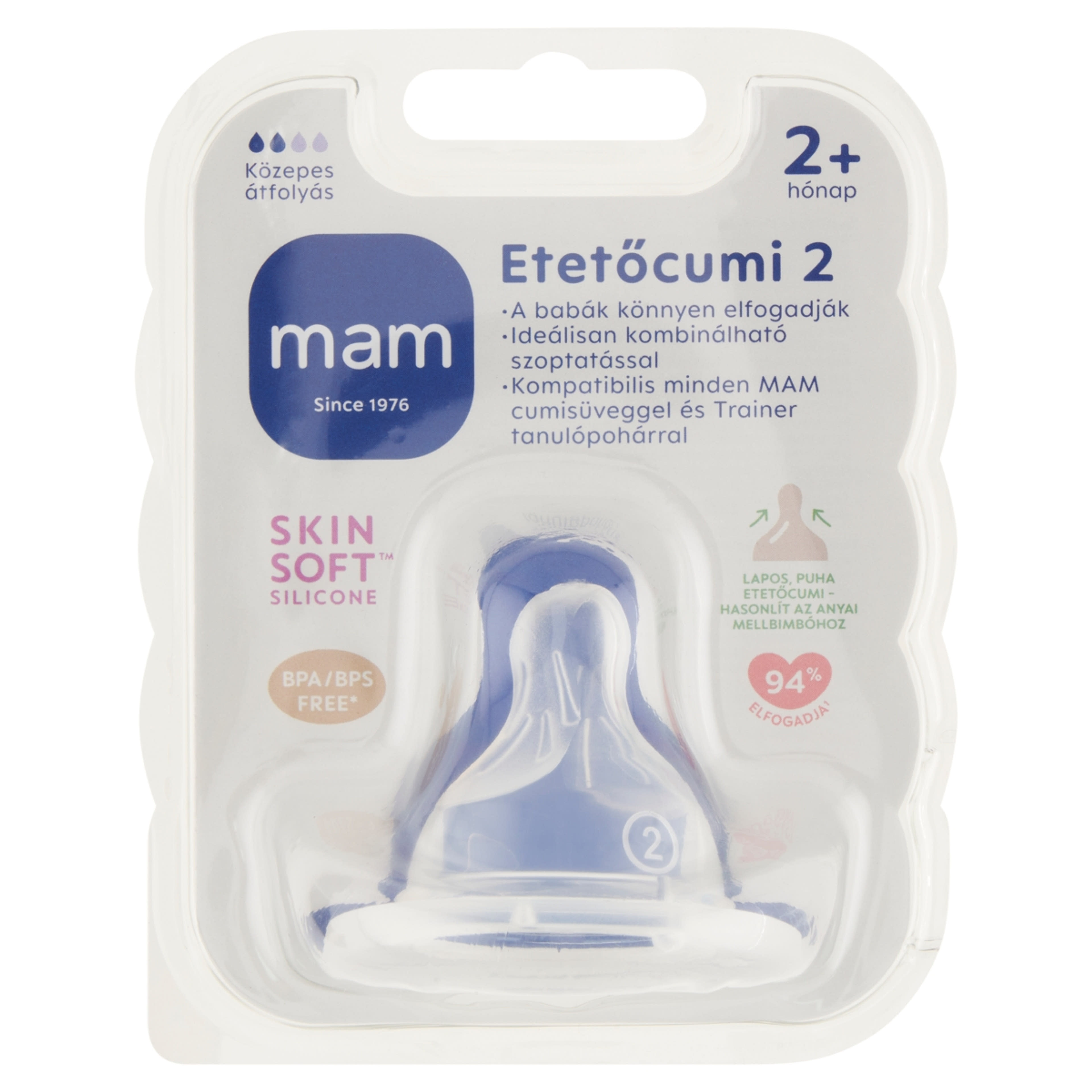 Mam  Etetőcumi 2 Hónapos Kortól - 1 db