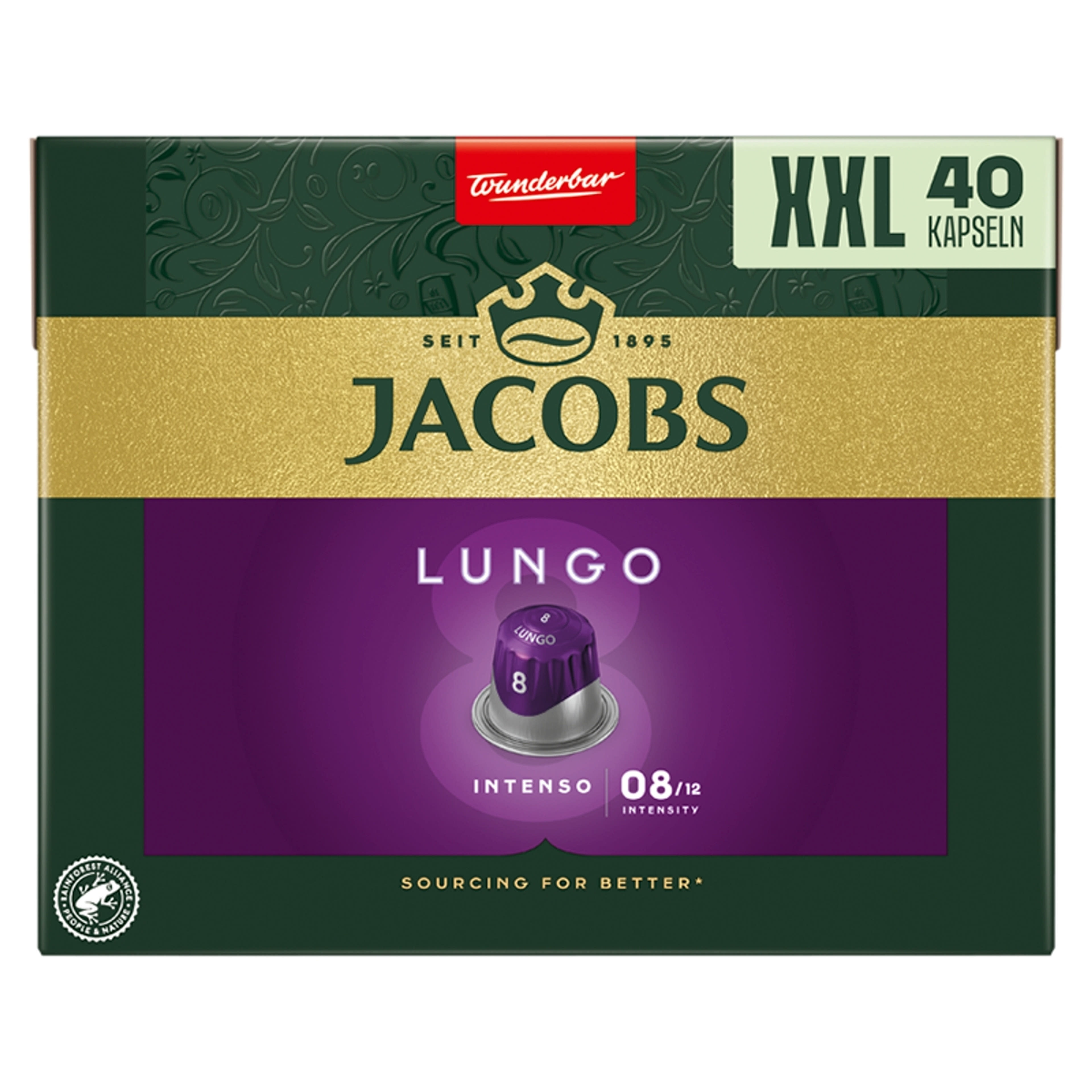 Jacobs Lungo Intenso 8 Nespresso kávékapszula - 40 db