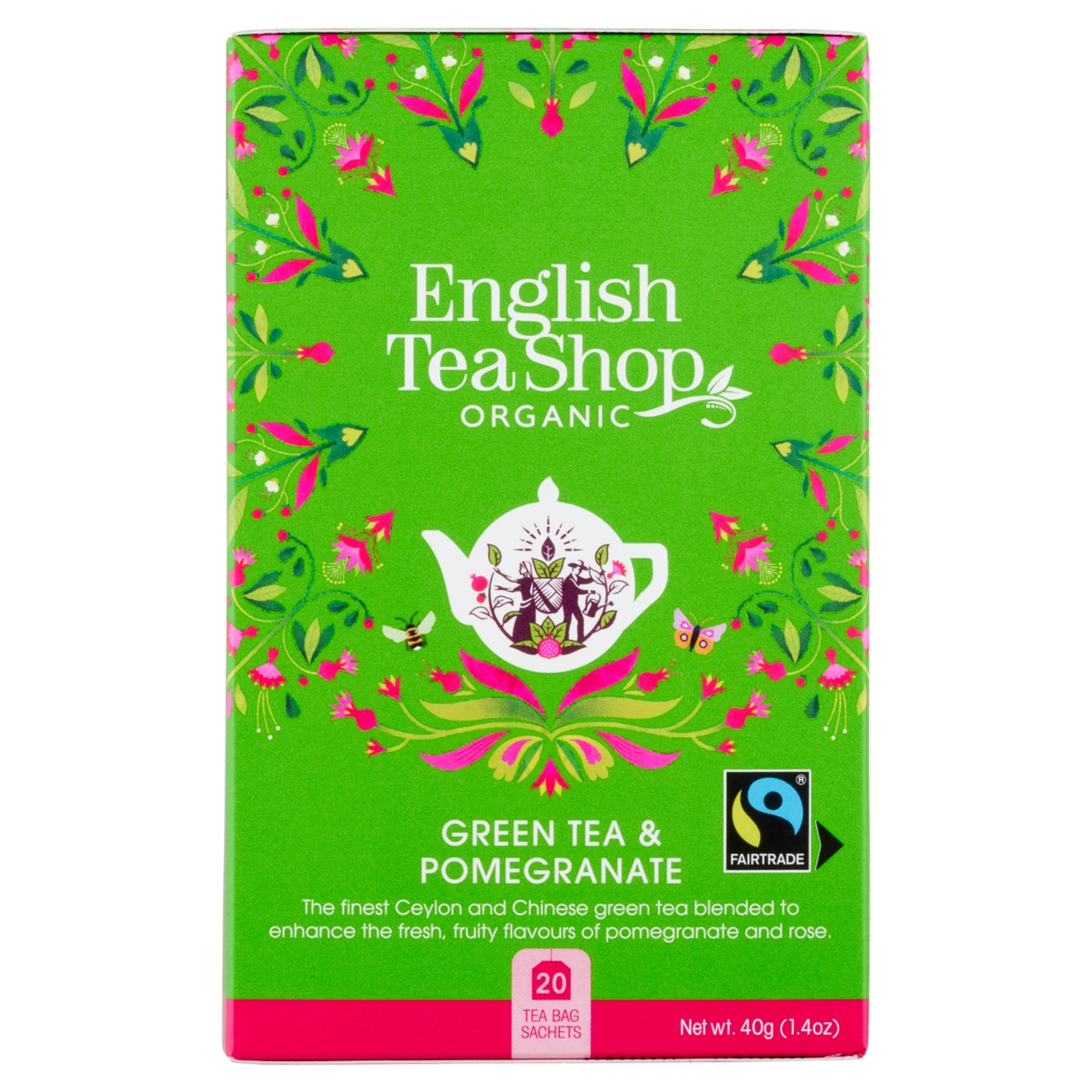 English Tea Shop bio zöld tea gránátalmával - 40 g