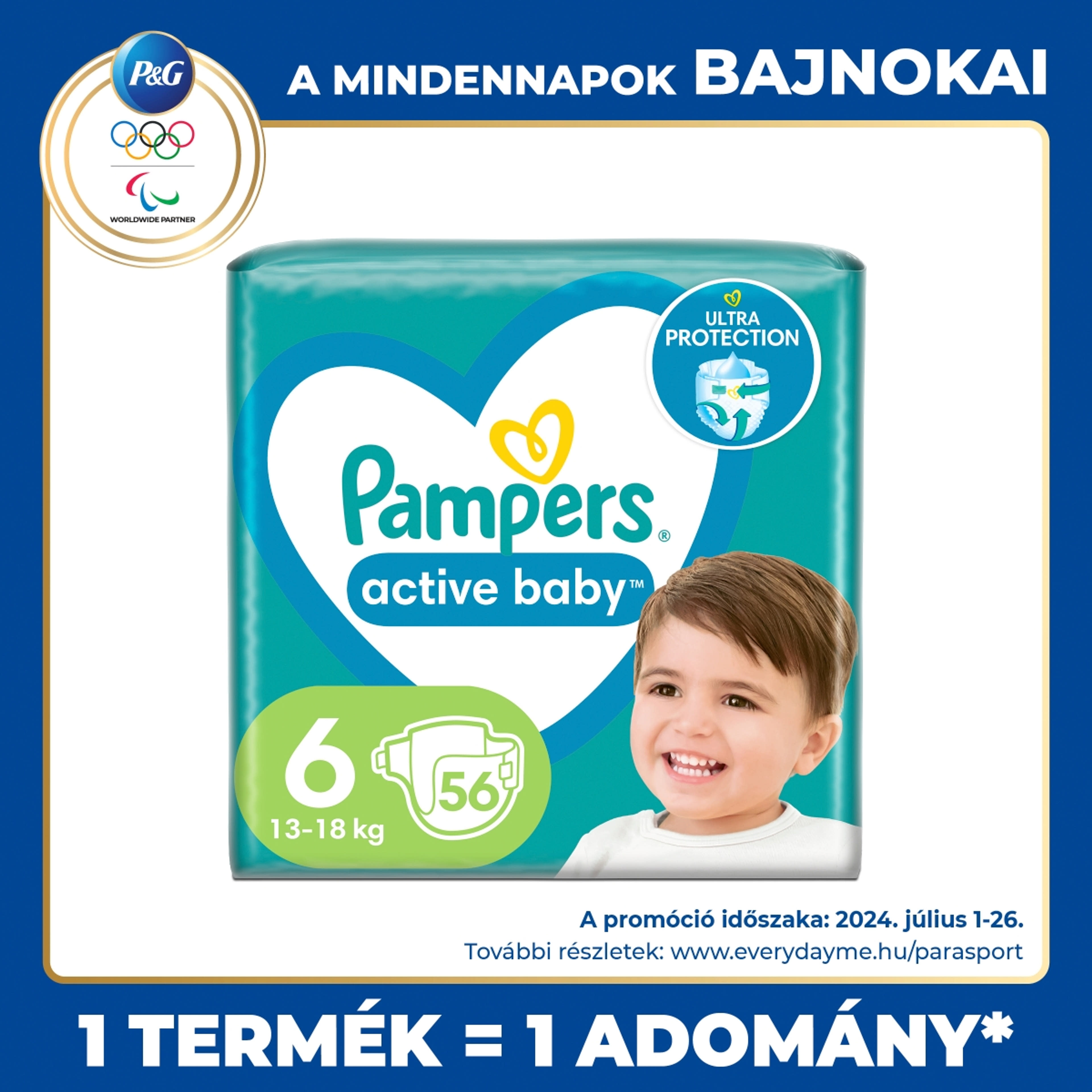 Pampers Active Baby Giant Pack Pelenka 6 - 56 db-1