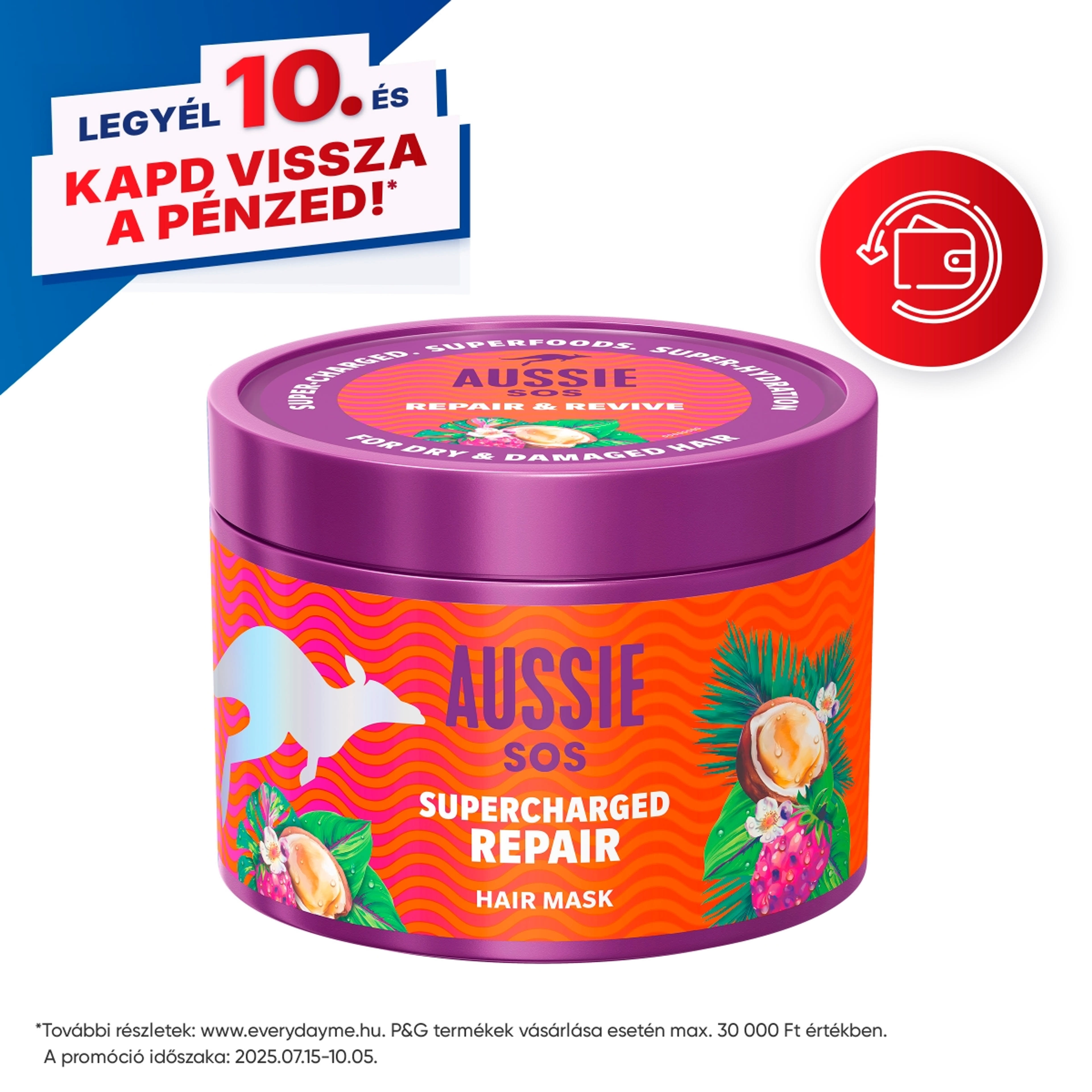 Aussie SOS Repair Masque Intensive hajpakolás - 500 ml