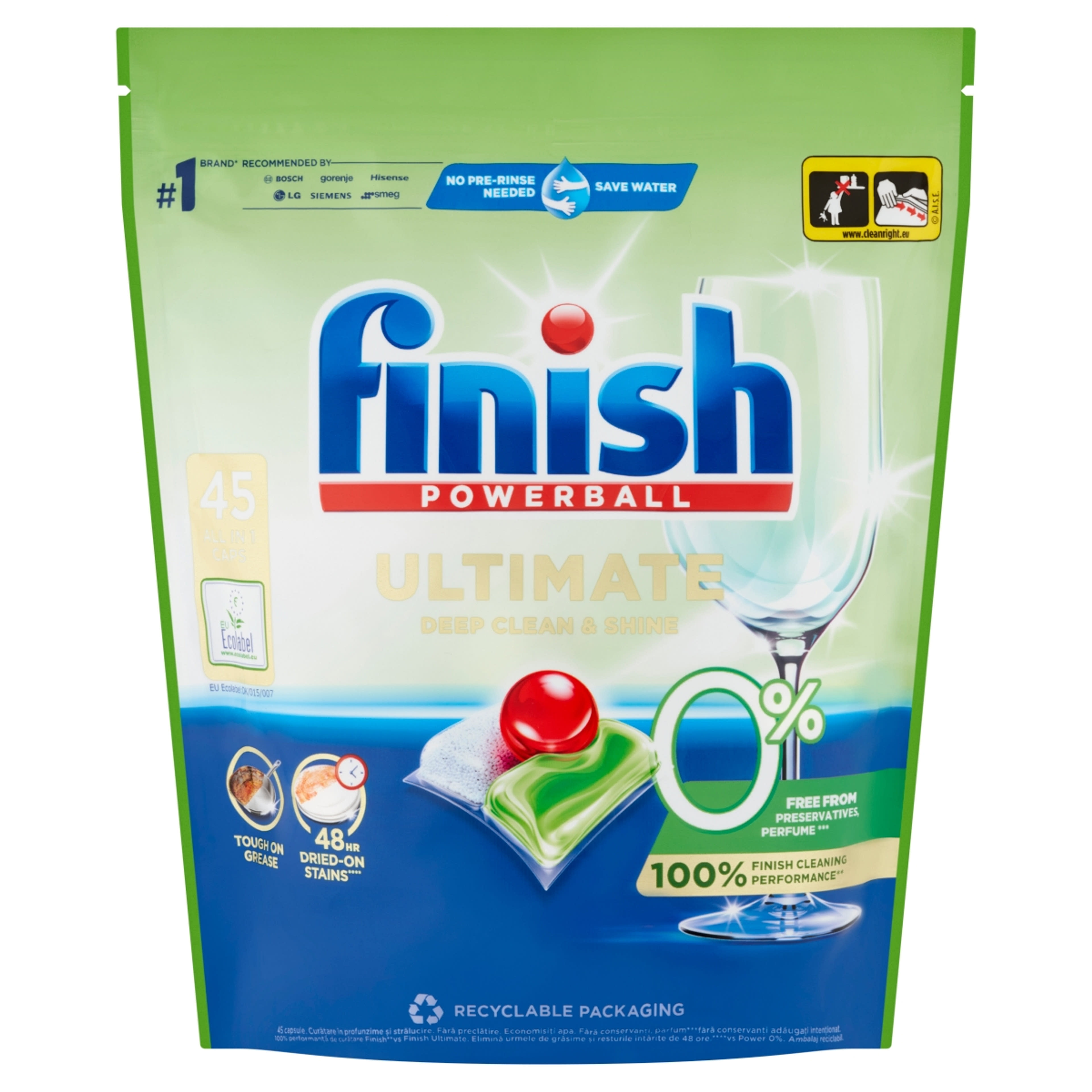Finish Ultimate All In One 0% mosogatótabletta - 45 db-1