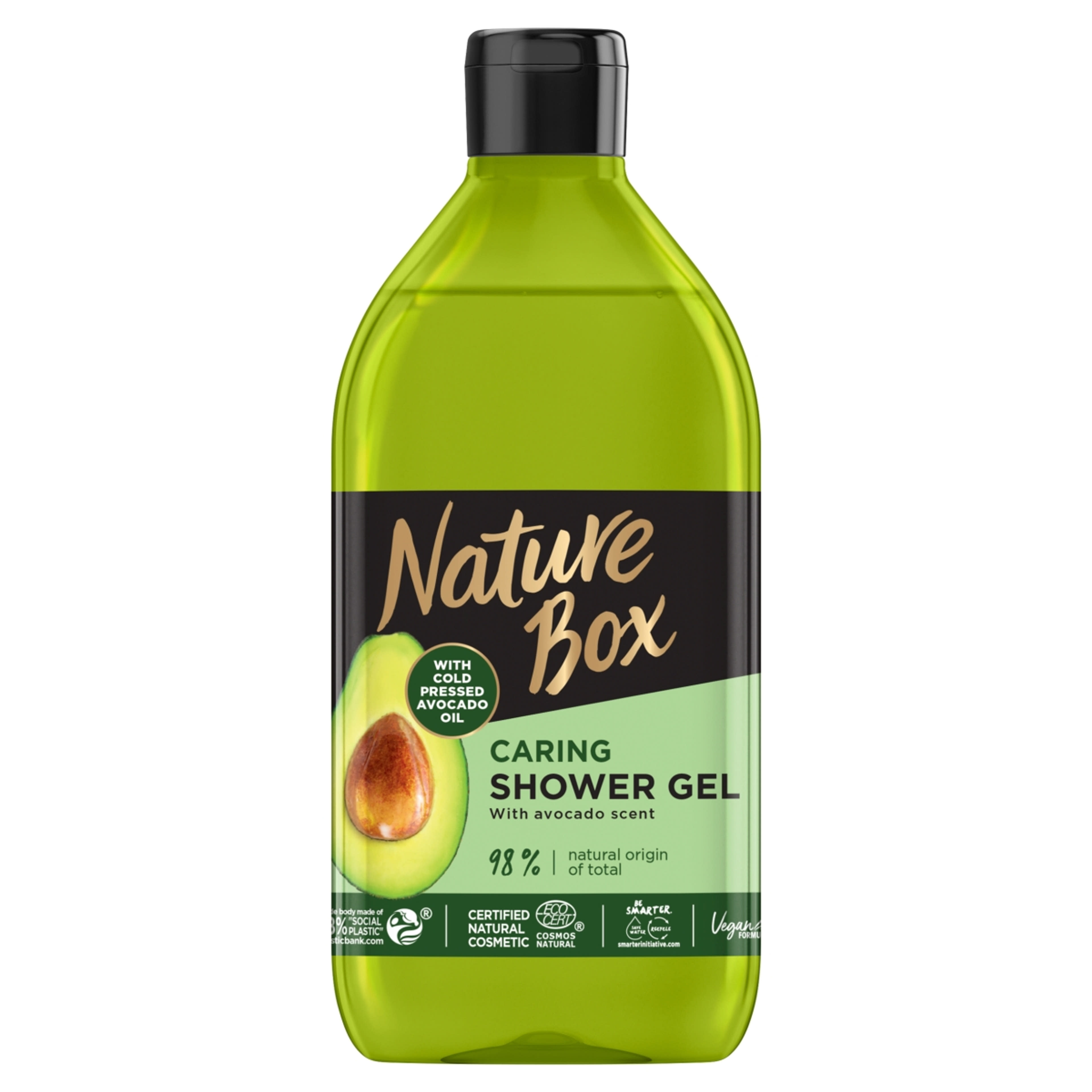 Nature Box tusfürdő  Avokádó a táplált bőrért - 385 ml