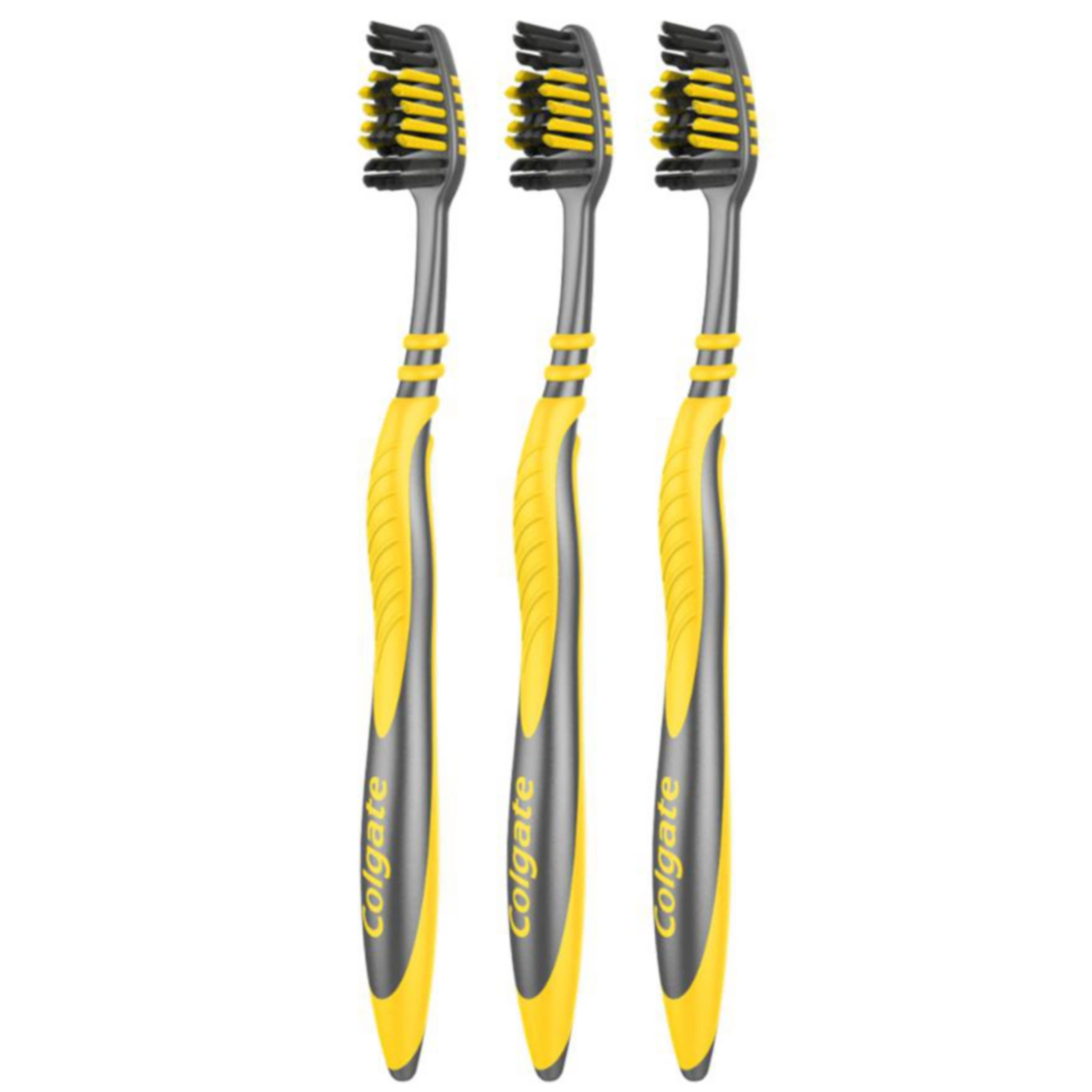 Colgate Zigzag Charcoal Medium fogkefe triopack - 3 db-2