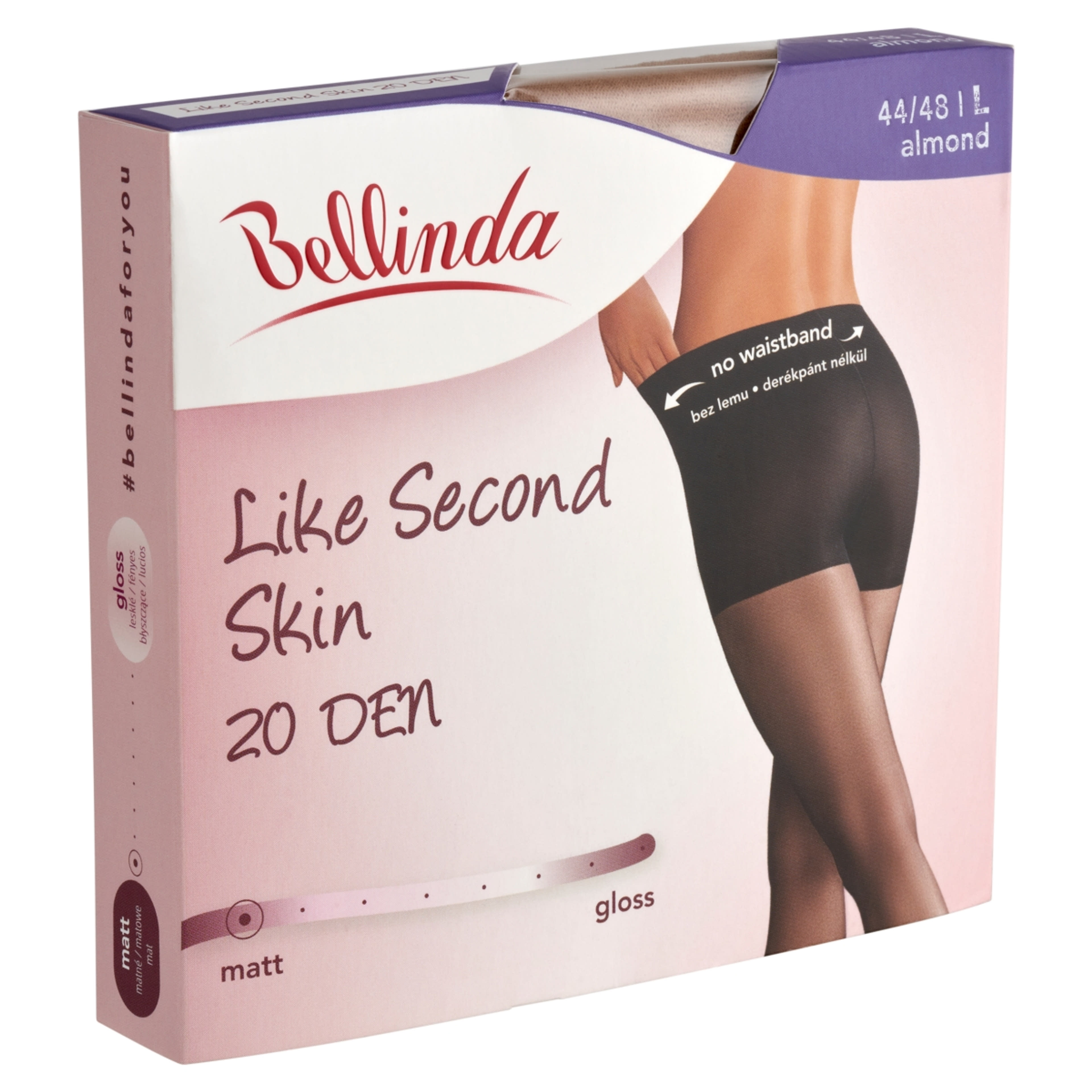 Bellinda Like Second harisnya 20Den almond, L-es méret - 1 db-3