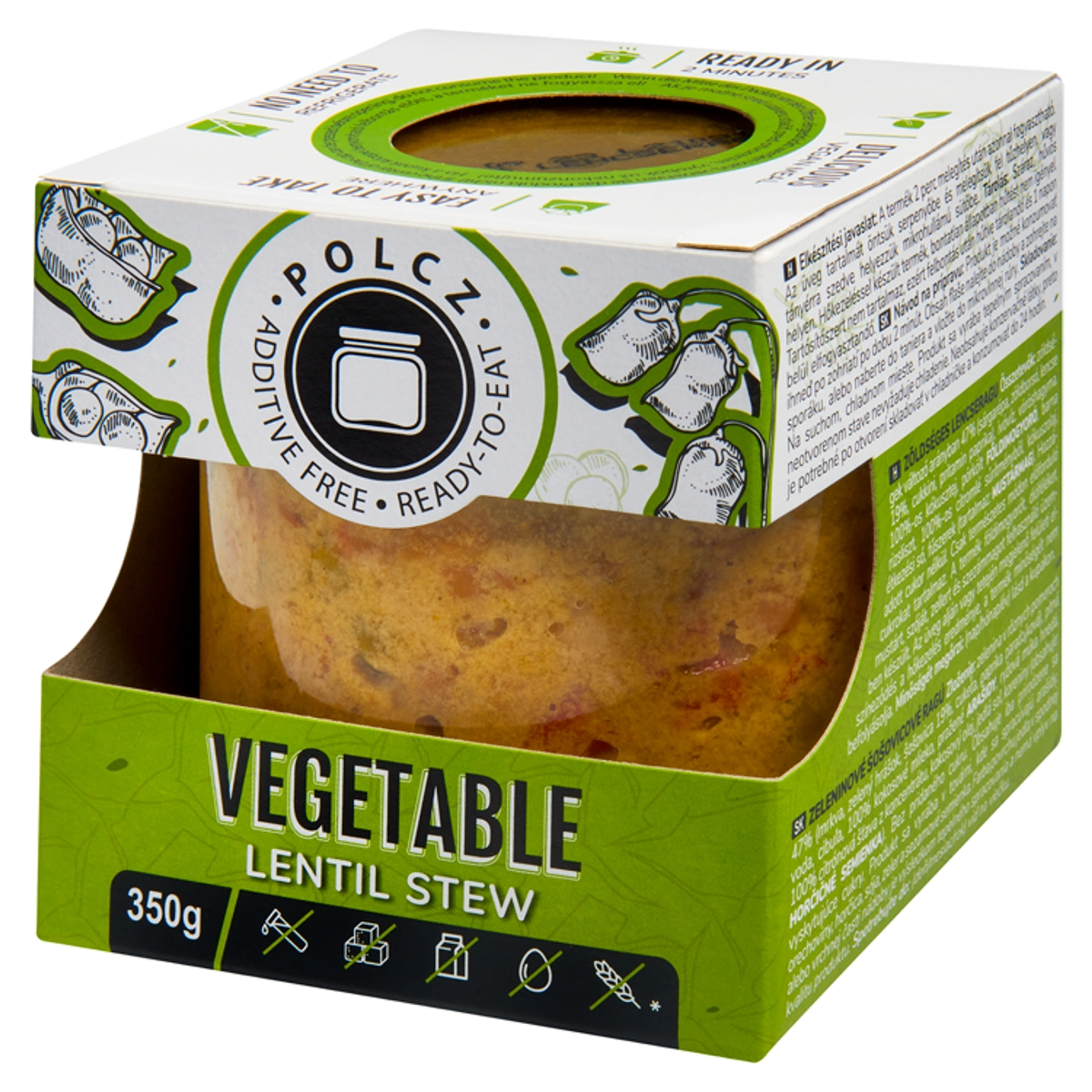 Polcz zöldséges lencseragu - 350 g