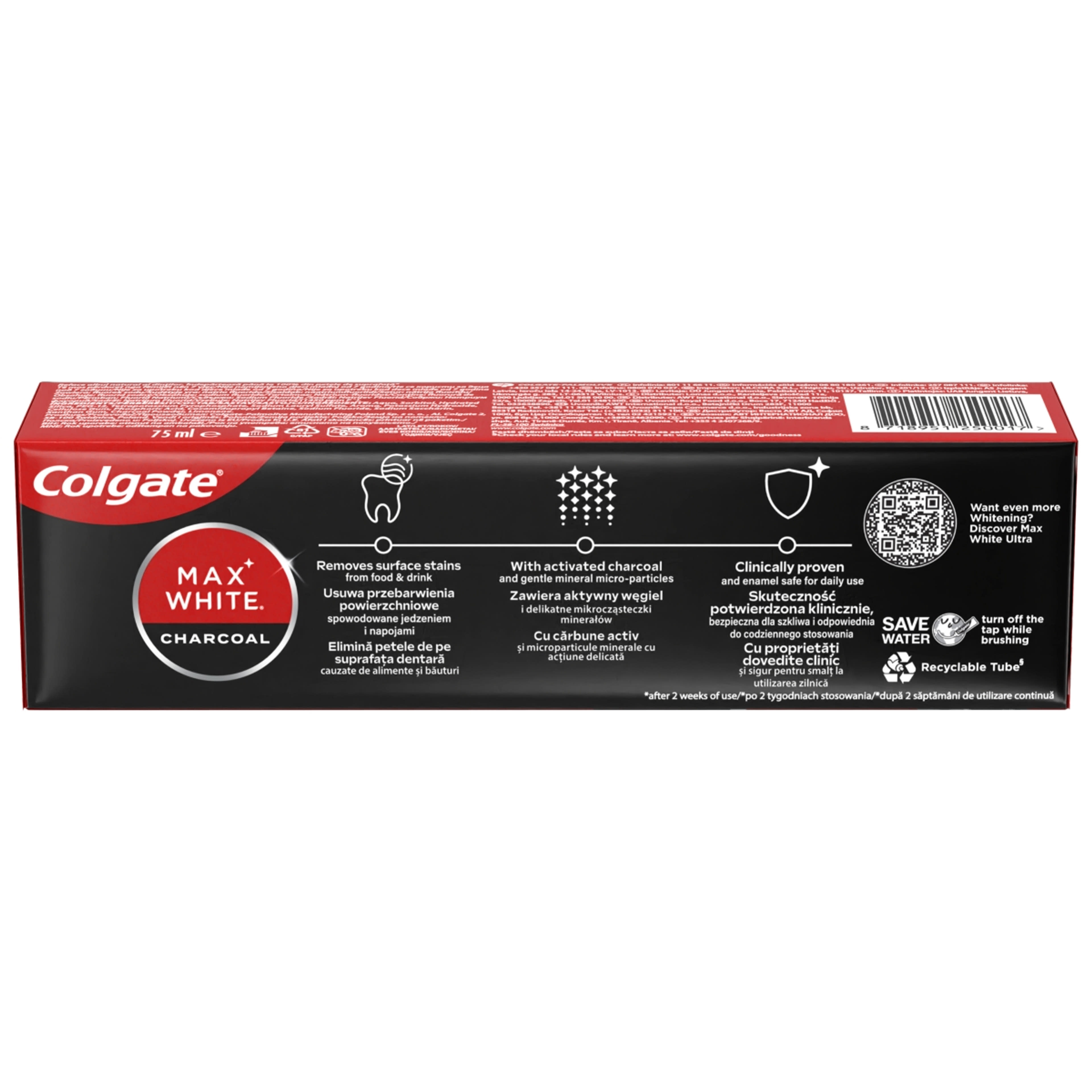 Colgate Max White Charcoal fogfehérítő fogkrém - 75 ml-3