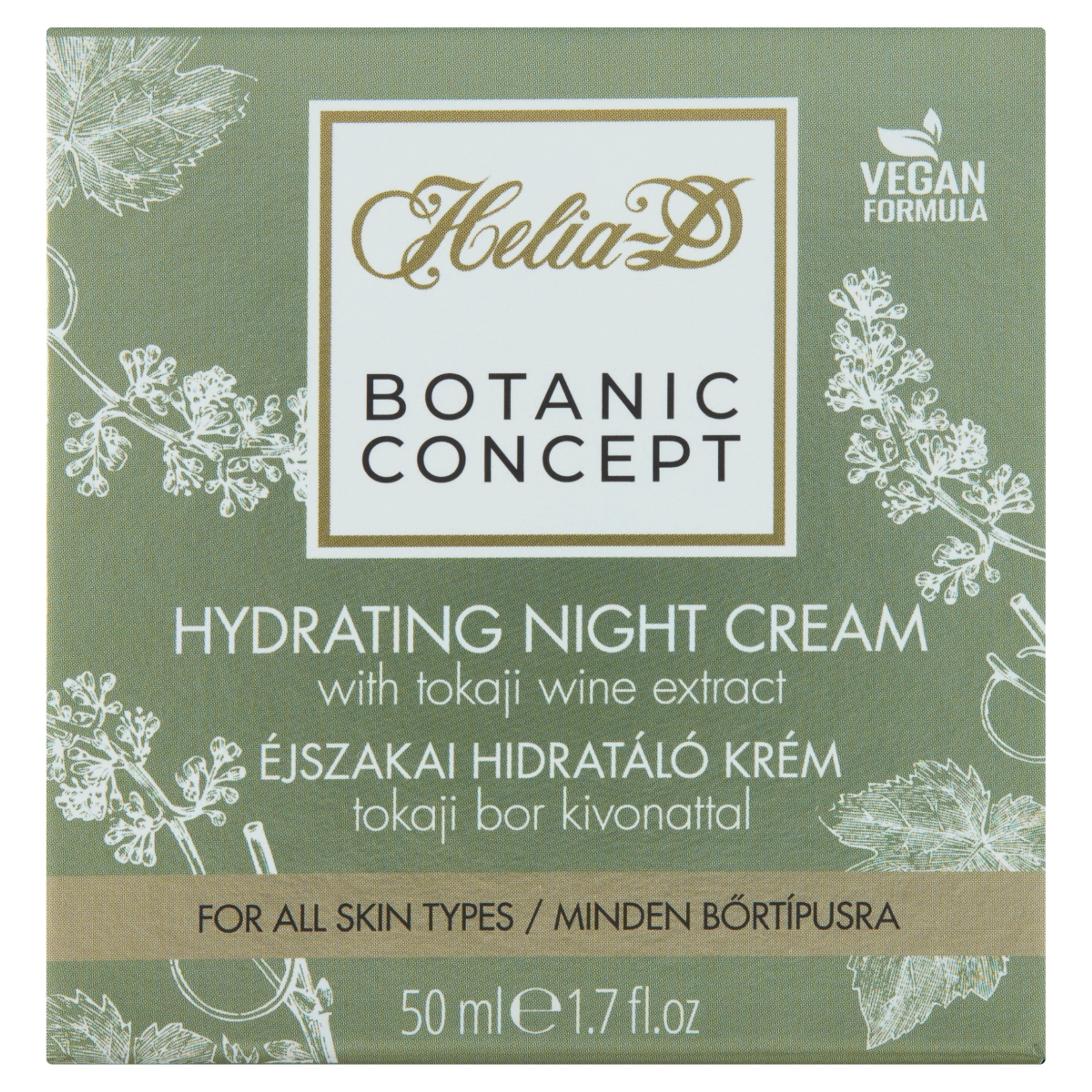 Helia-D Botanic Concept Tokaji Aszús Hidratáló éjszakai arckrém - 50 ml-1