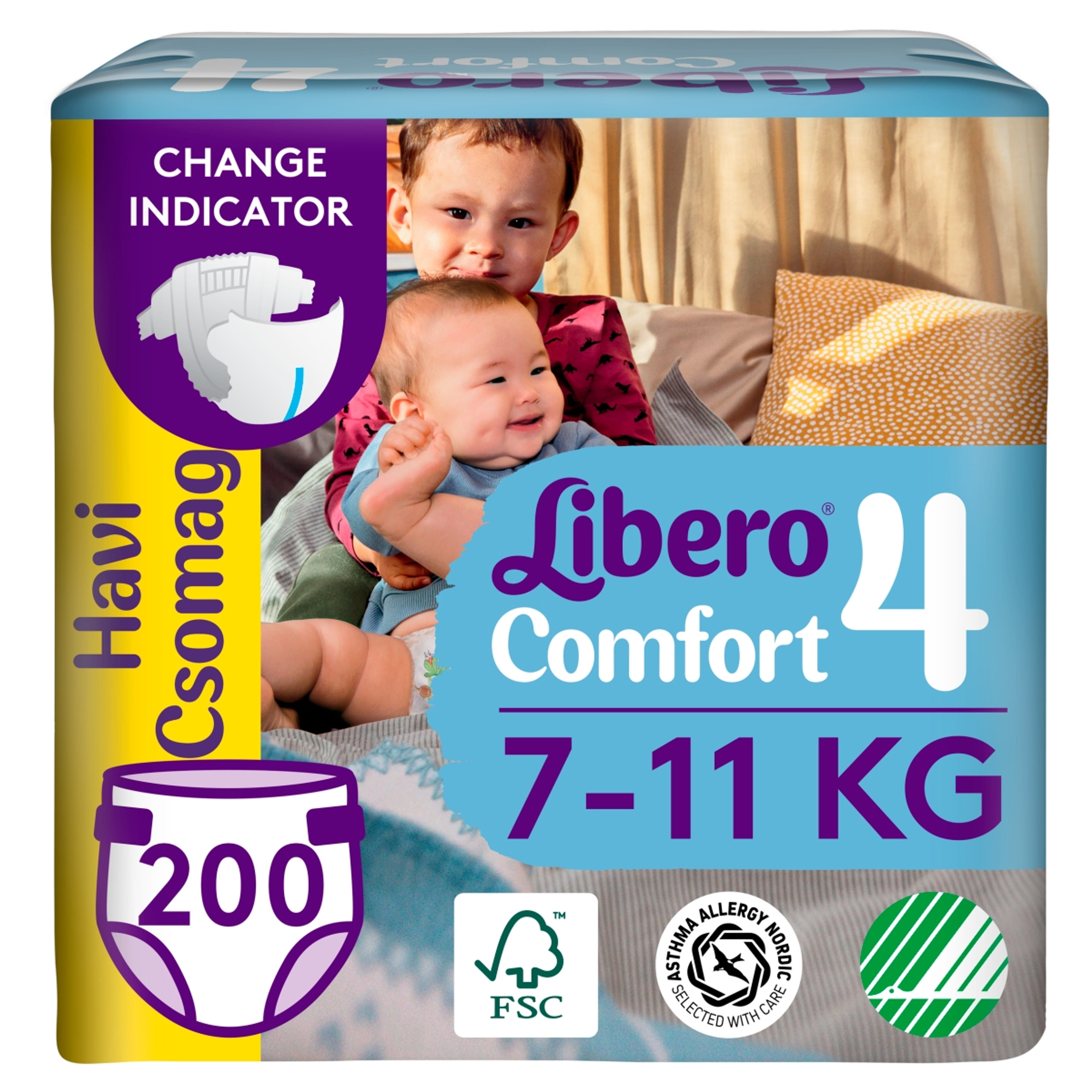 Libero Comfort nadrágpelenka 4-es 7-11 kg - 200 db