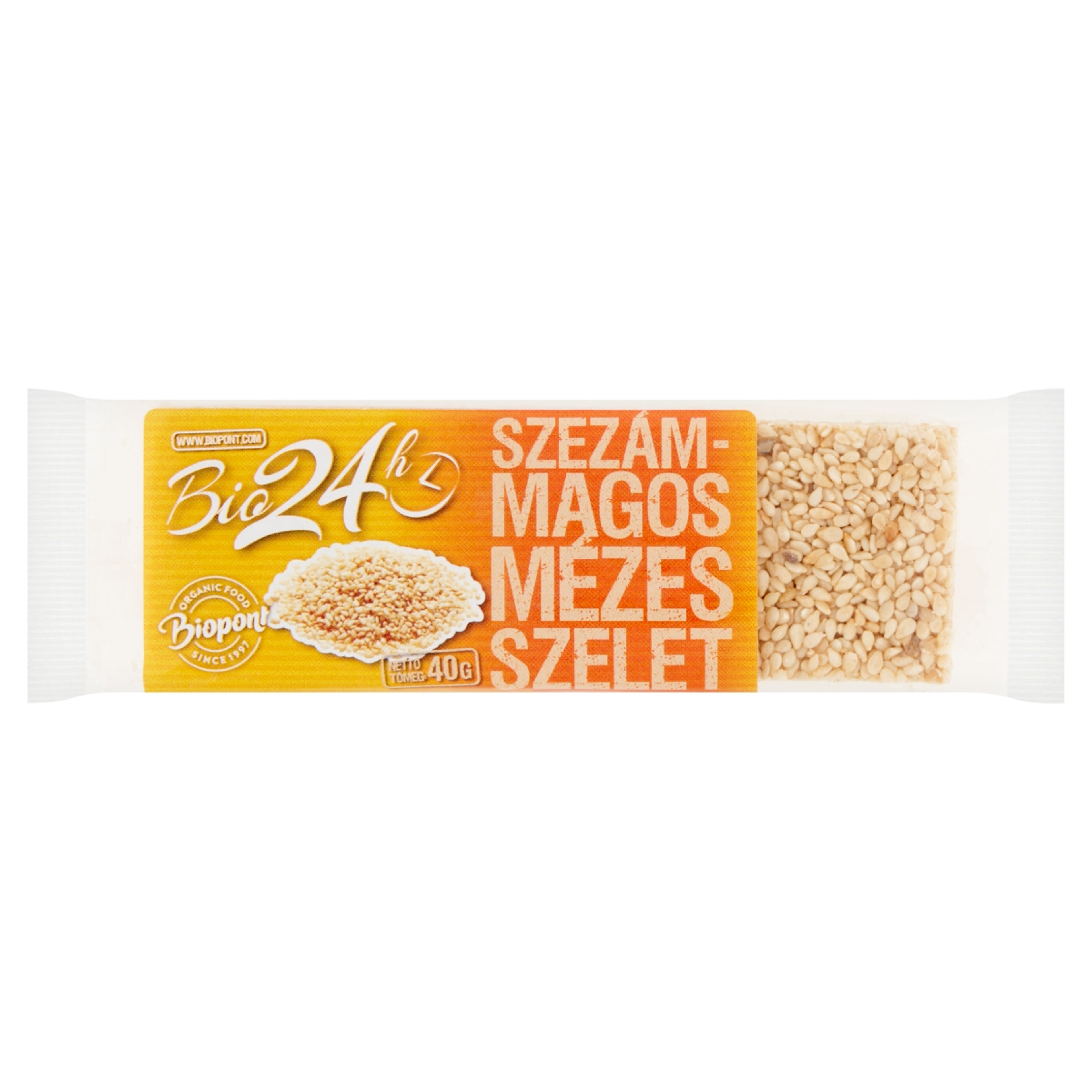 Biopont bio mézes szezámmagos szelet - 40 g-1