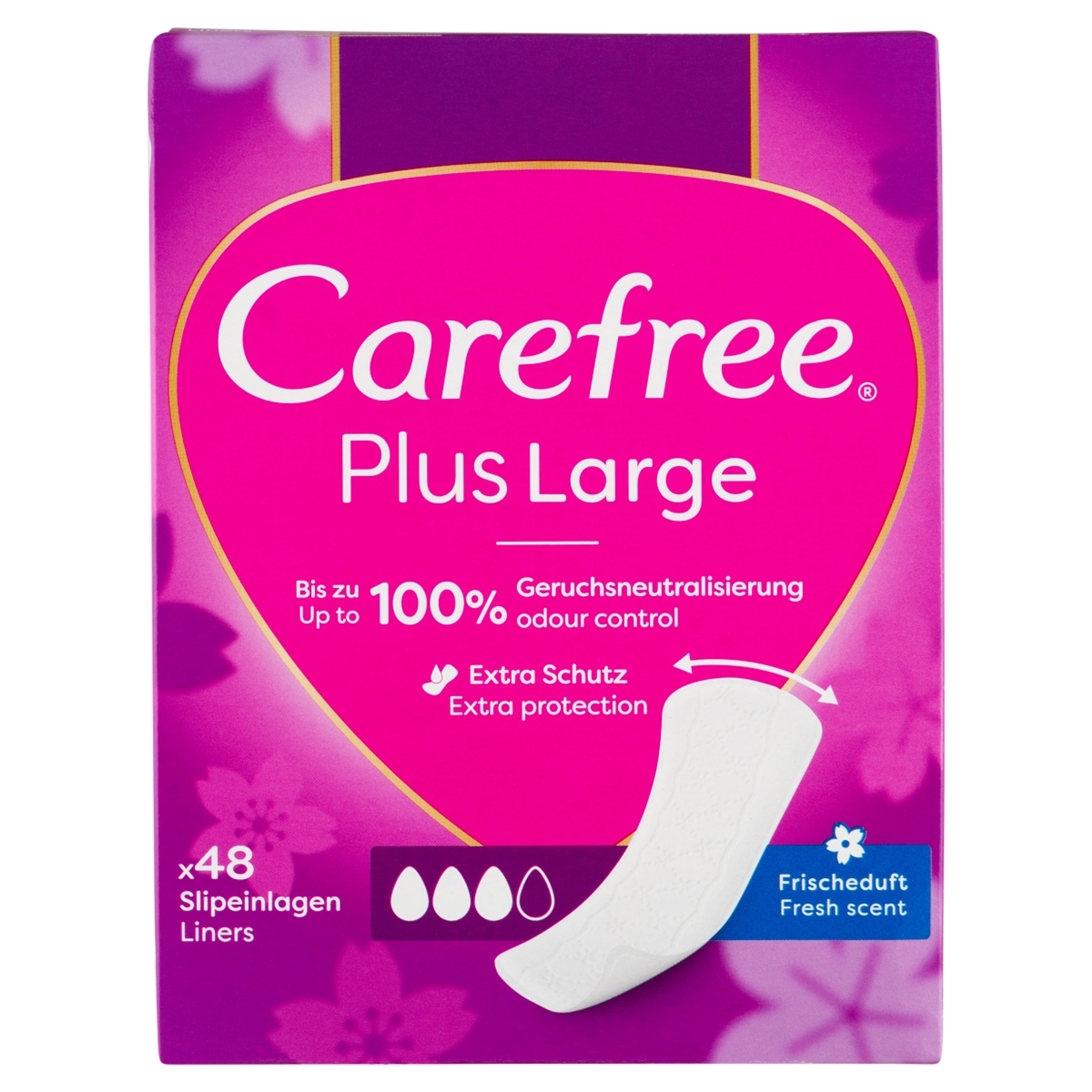 Carefree Plus Large Fresh Scent tisztasági betét - 48 db
