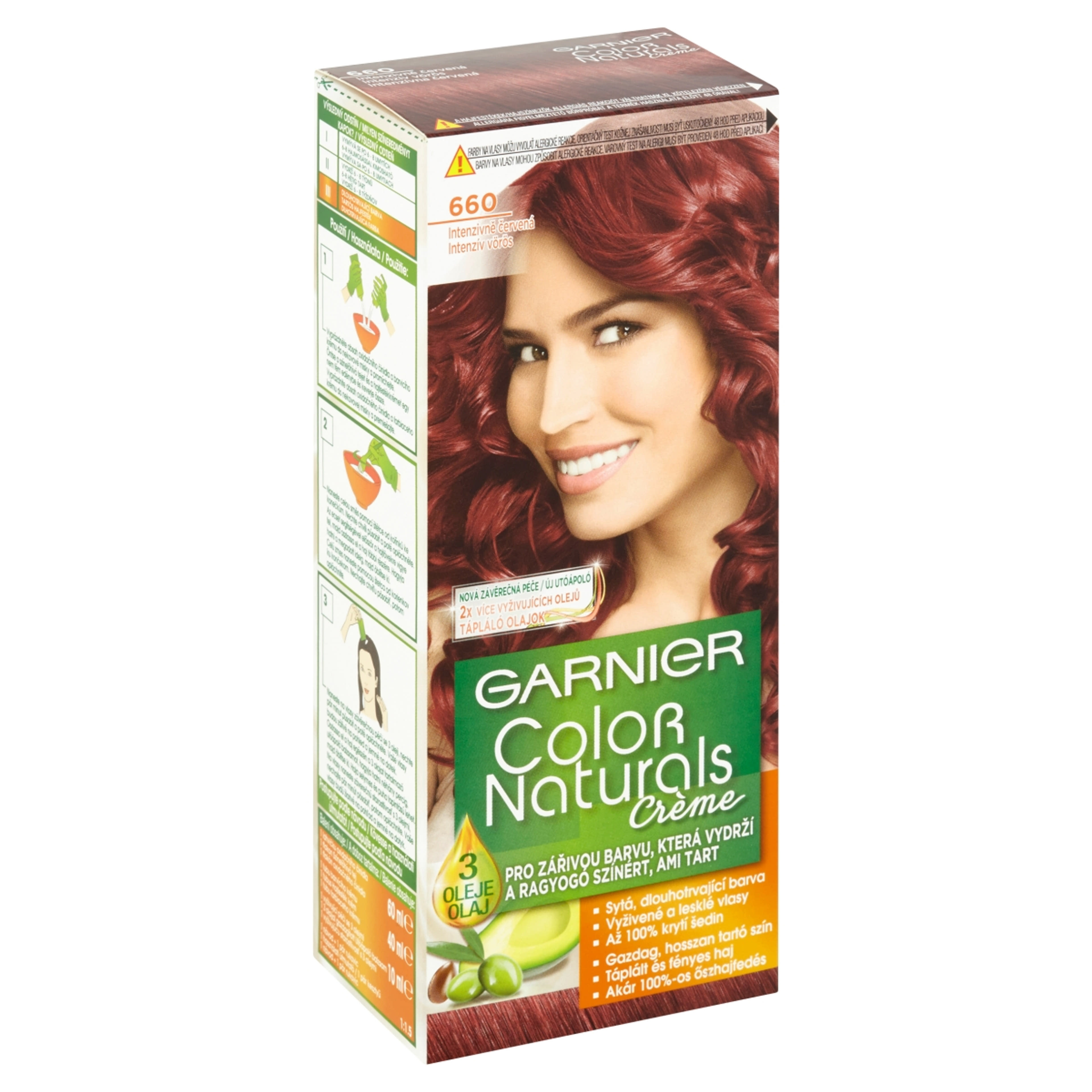 Garnier Color Naturals Tartós hajfesték 660 Intenzív vörös - 1 db-3
