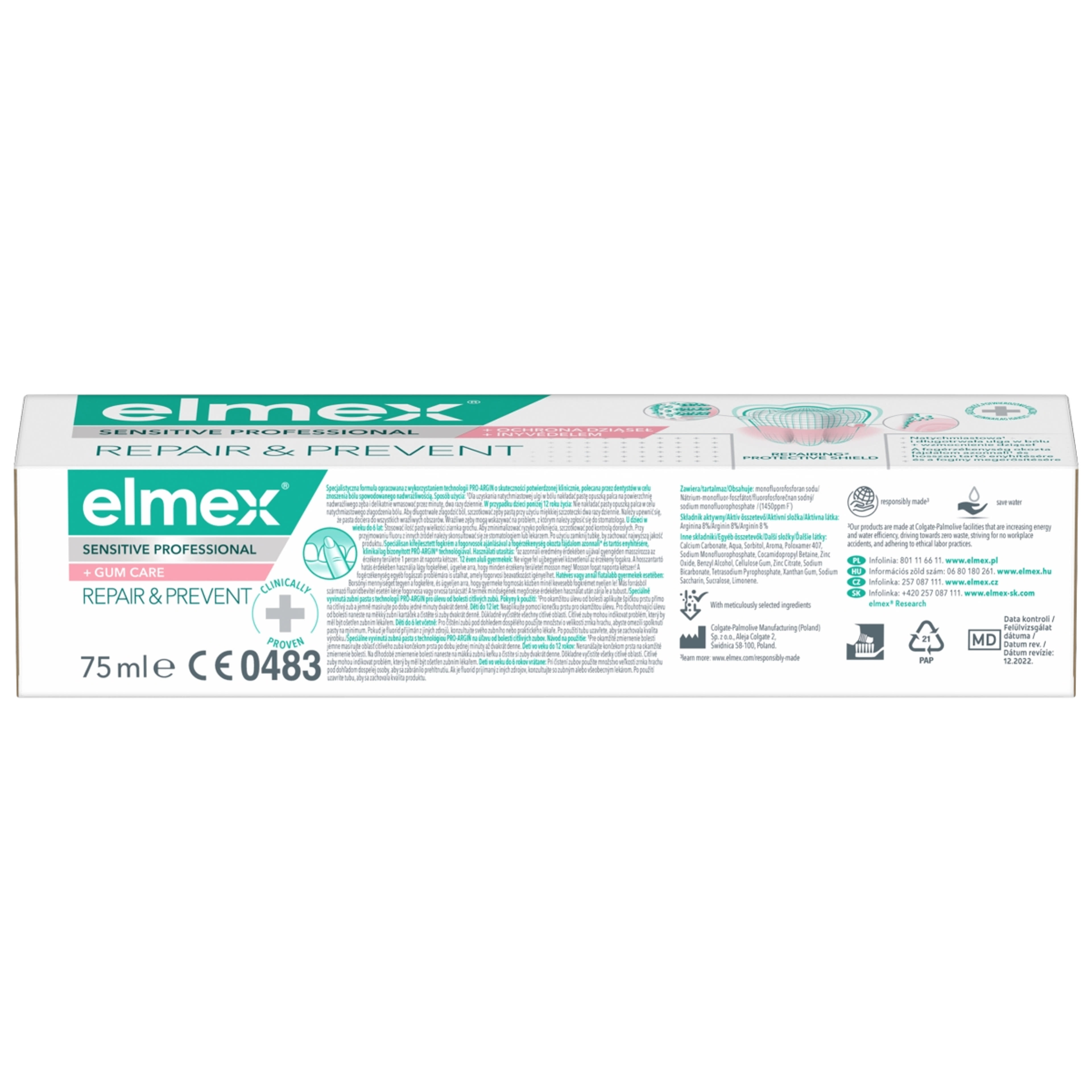Elmex Sensitive Professional Repair & Prevent fogkrém érzékeny fogakra - 75 ml-3