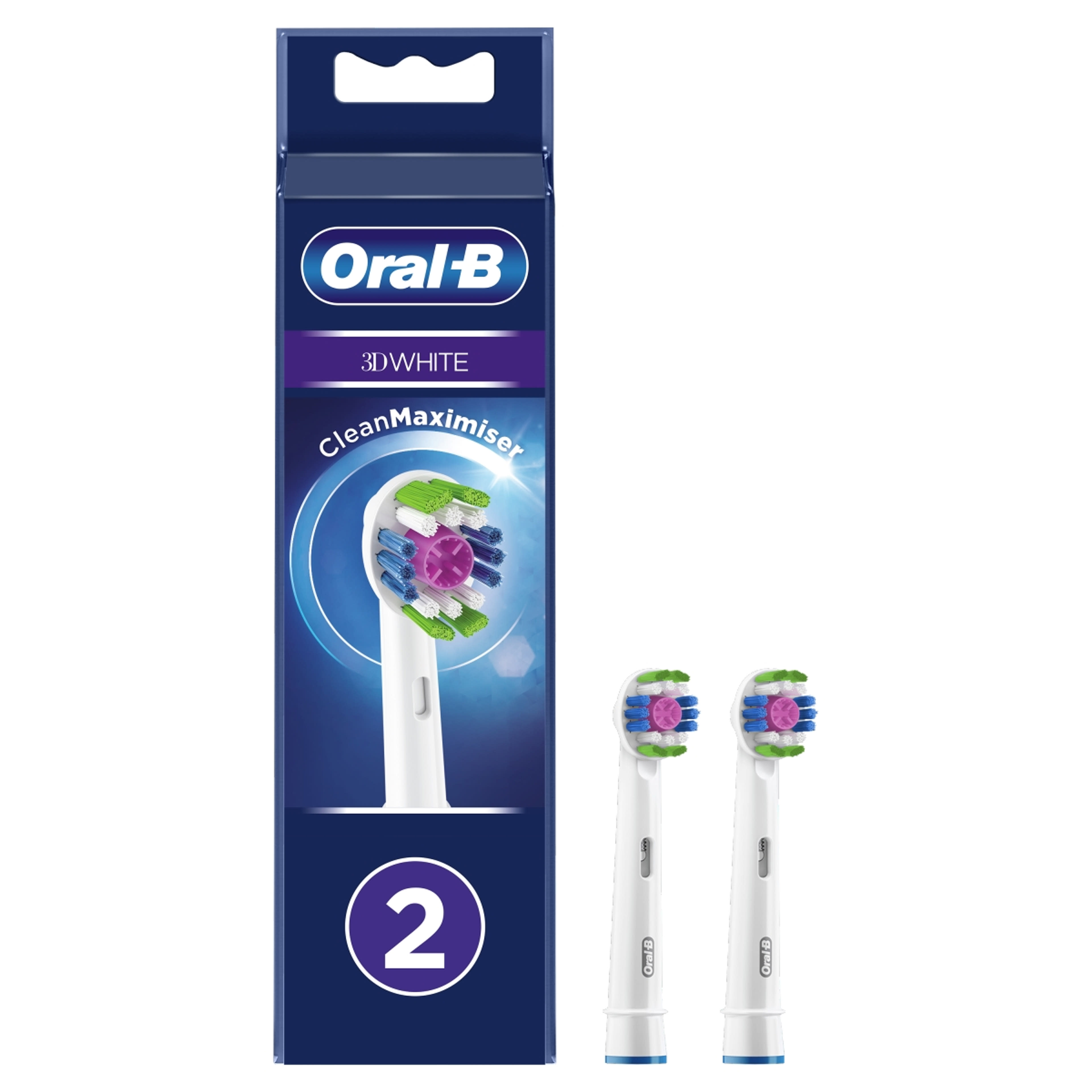 Oral-B 3D White elektromos fogkefe fótfej - 2 db-8