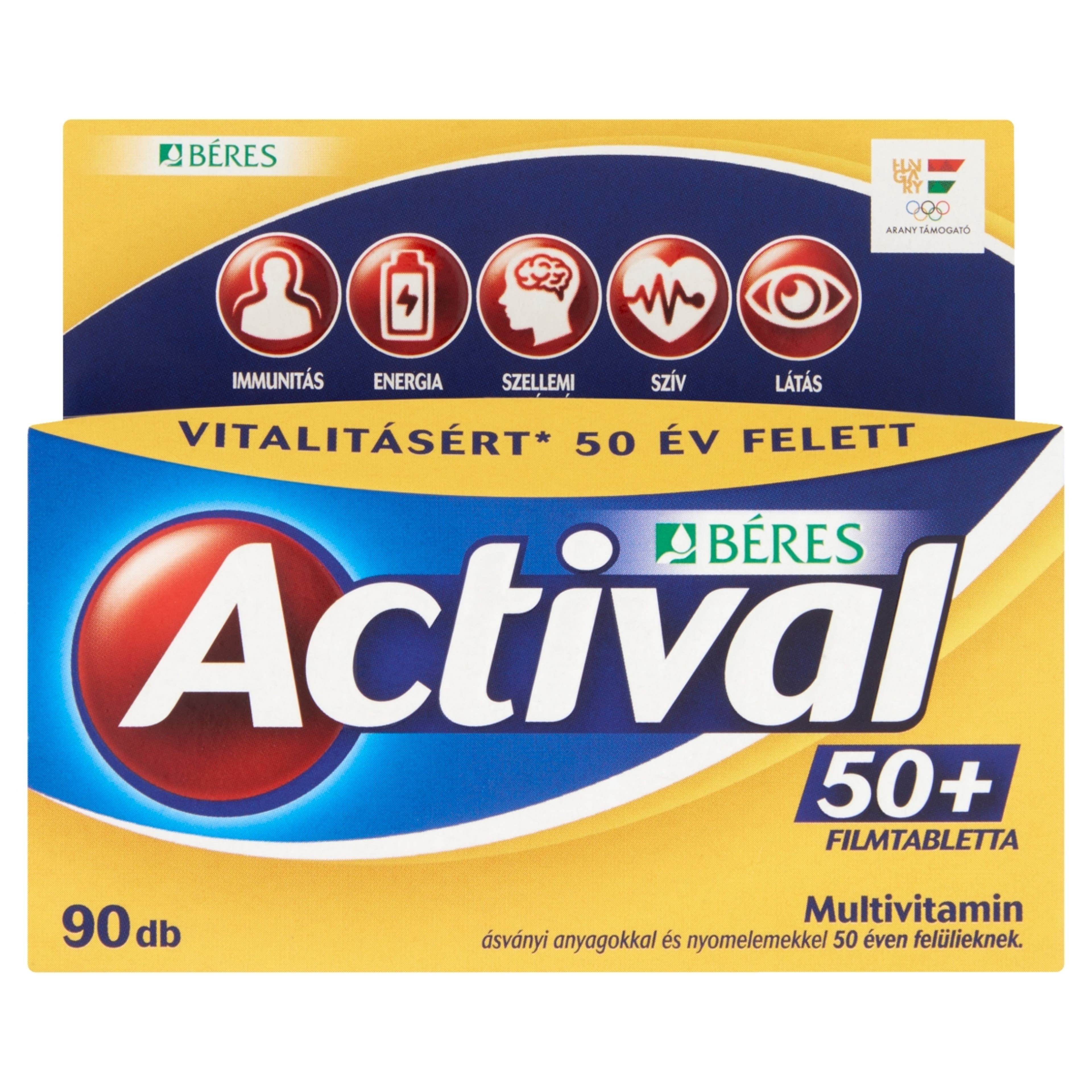 Actival 50+ filmtabletta - 90 db