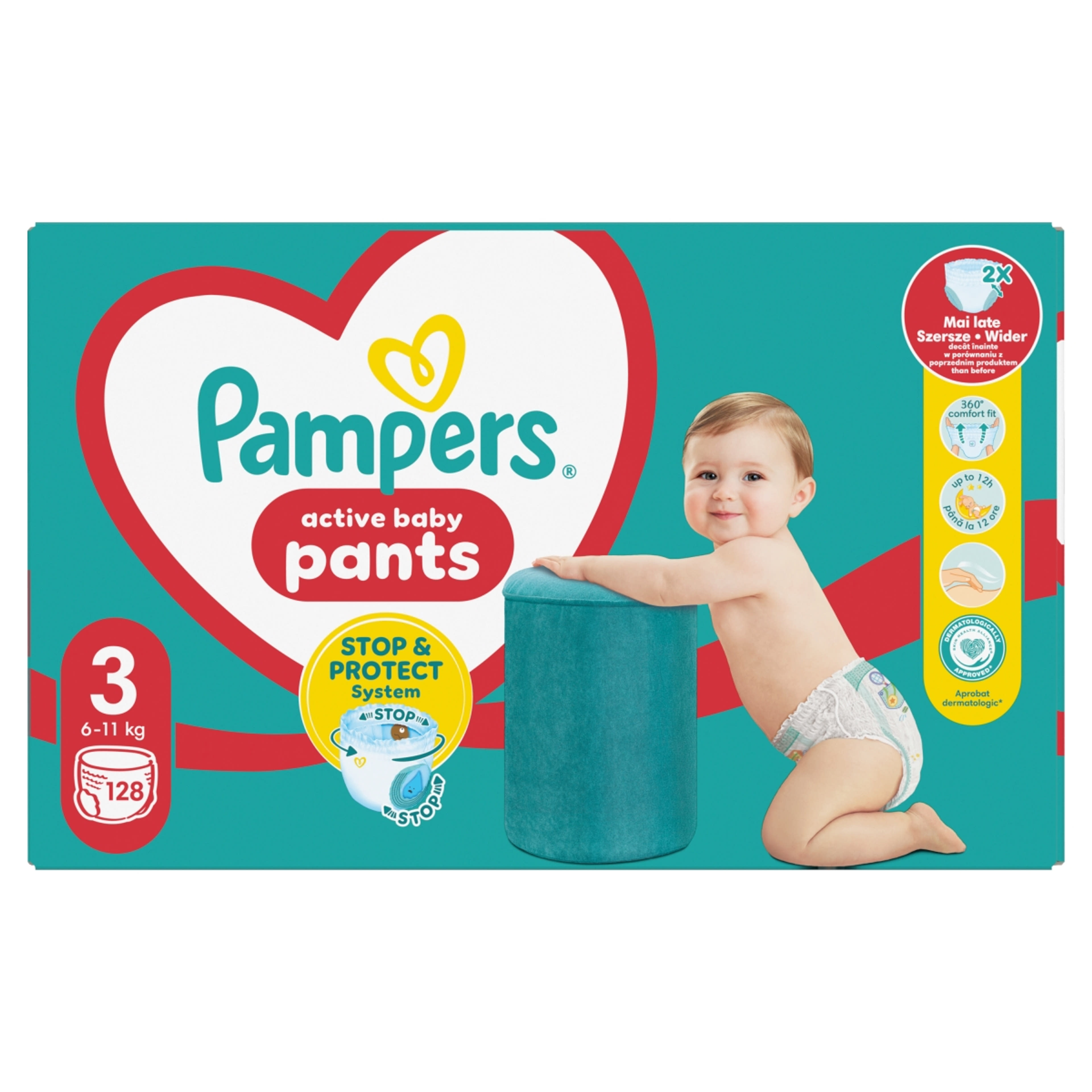 Pampers Pants bugyipelenka mega pack+ 3-as 6-11 kg - 128 db