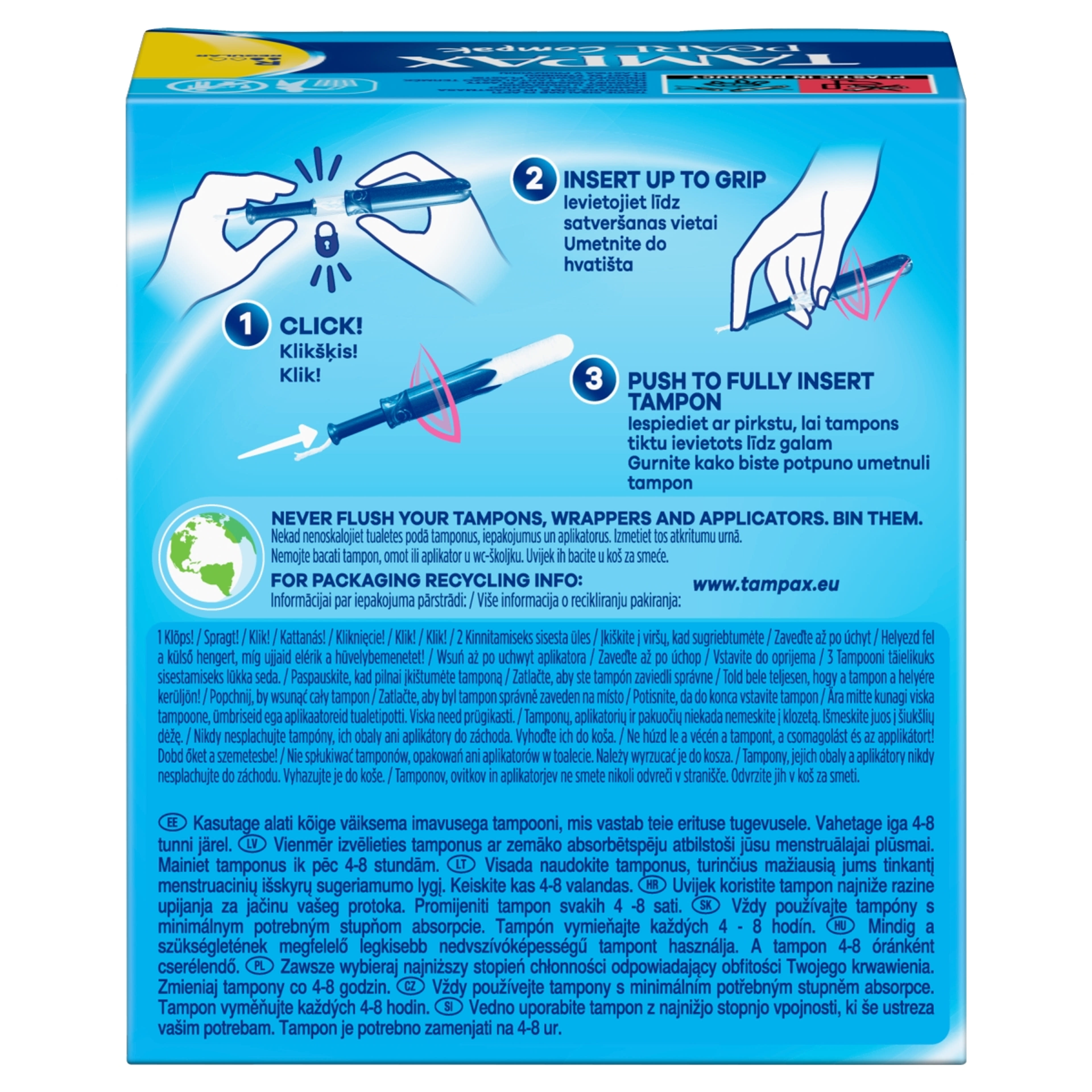 Tampax Compak Pearl Regular tampon - 16 db-4