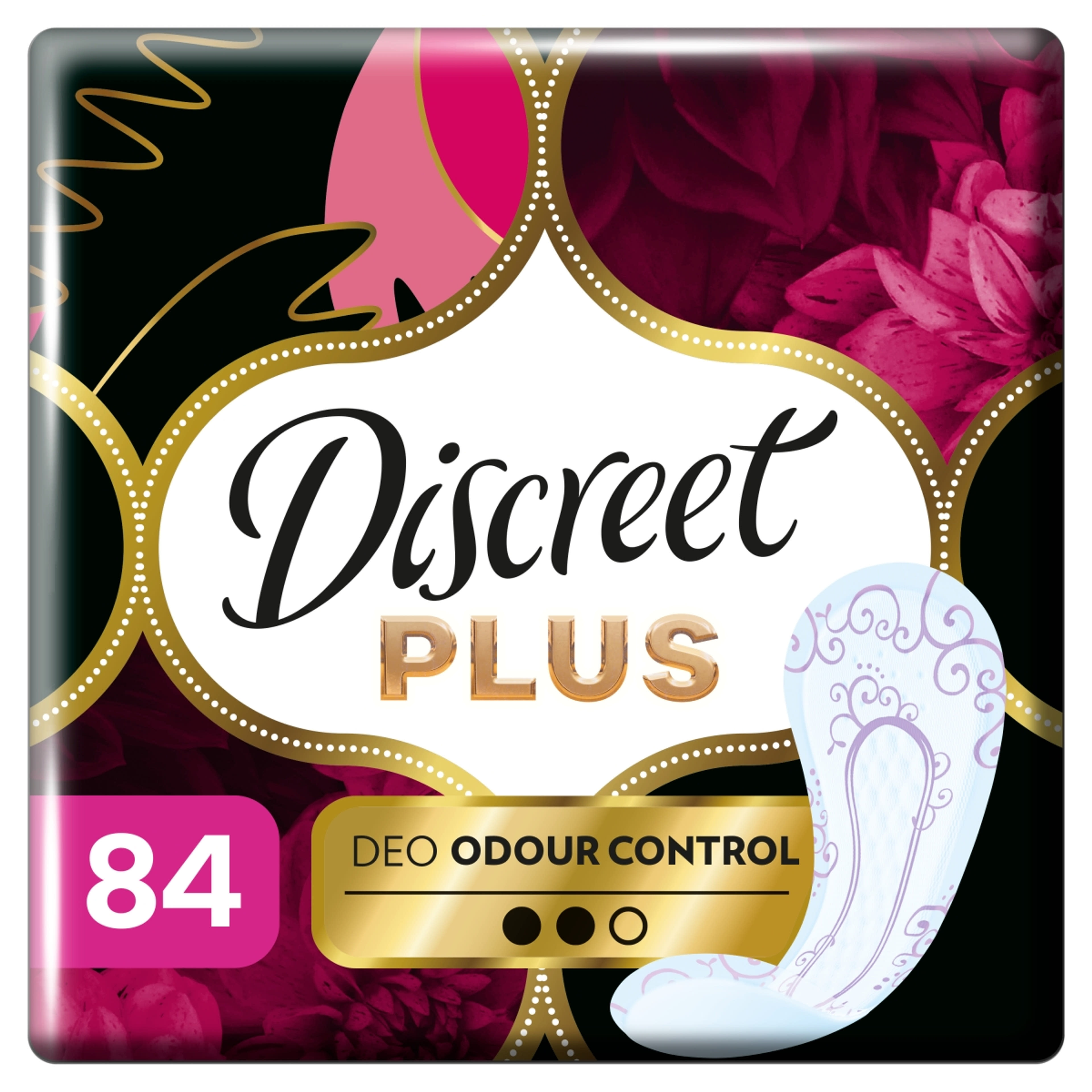 Discreet Protective Odour Control Plus tisztasági betét - 84 db-9