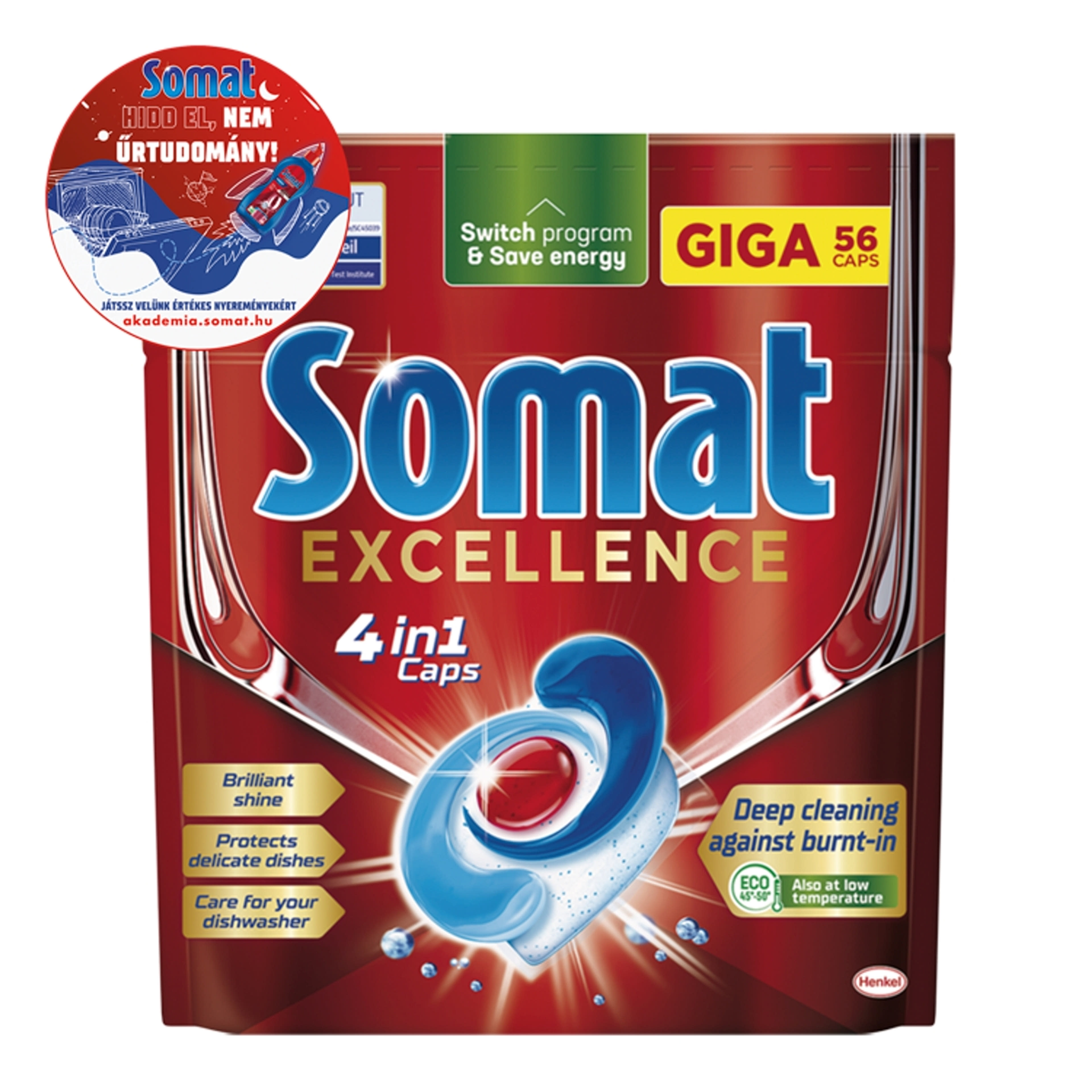 Somat Excellence gépi mosogatószer kapszula - 56 db