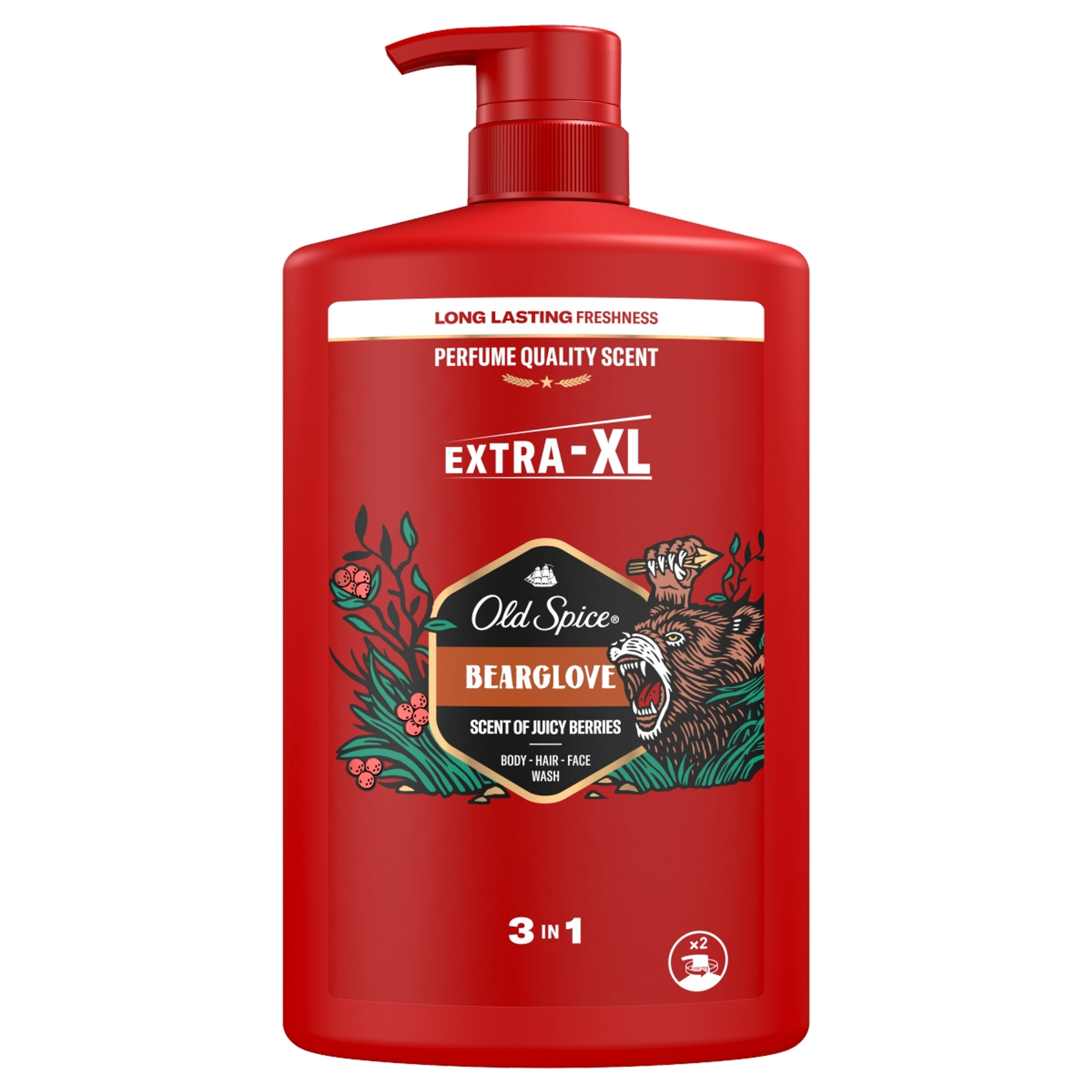 Old Spice Bearglove Férfi 3 az 1-ben sampon és tusfürdő - 1000 ml