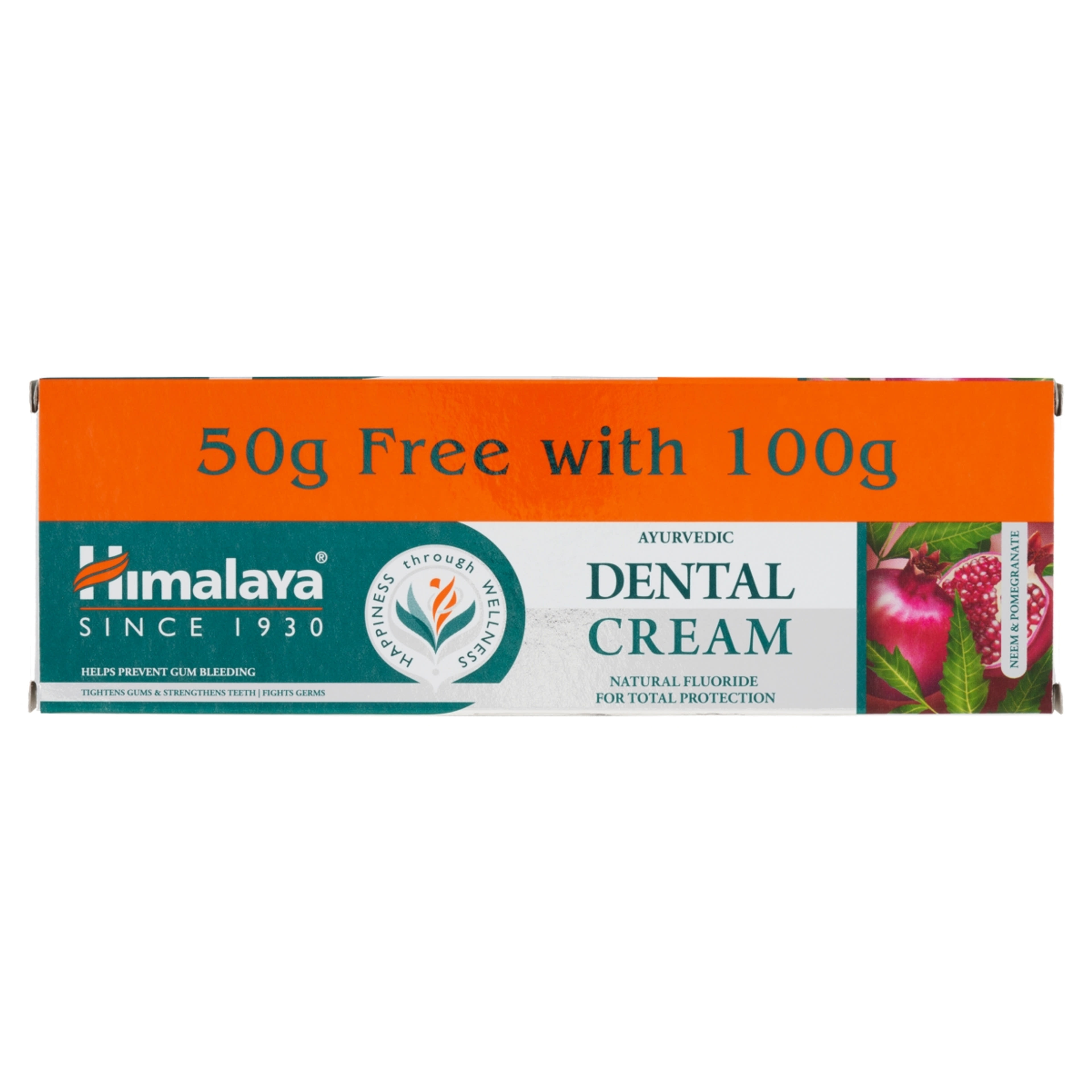 Himalaya Herbals ajurvédikus fogkrém természetes fluoriddal (100 + 50 g) - 150 g-1